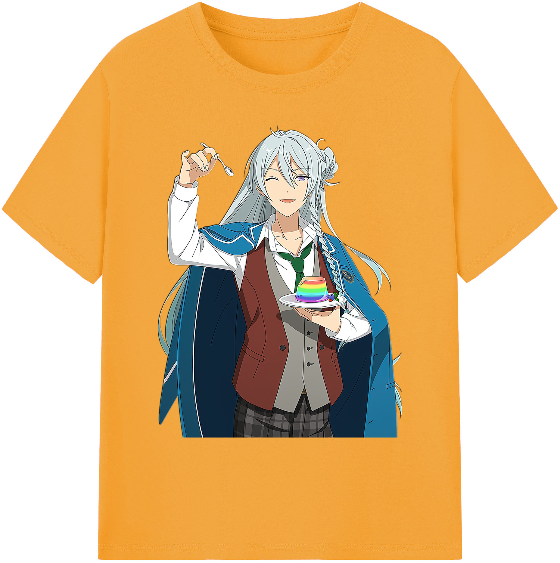 （画像用） あんさんぶるスターズ! Ensemble Stars 綿100％ メンズ半袖Tシャツ｜肌触りやわらか＆通気性