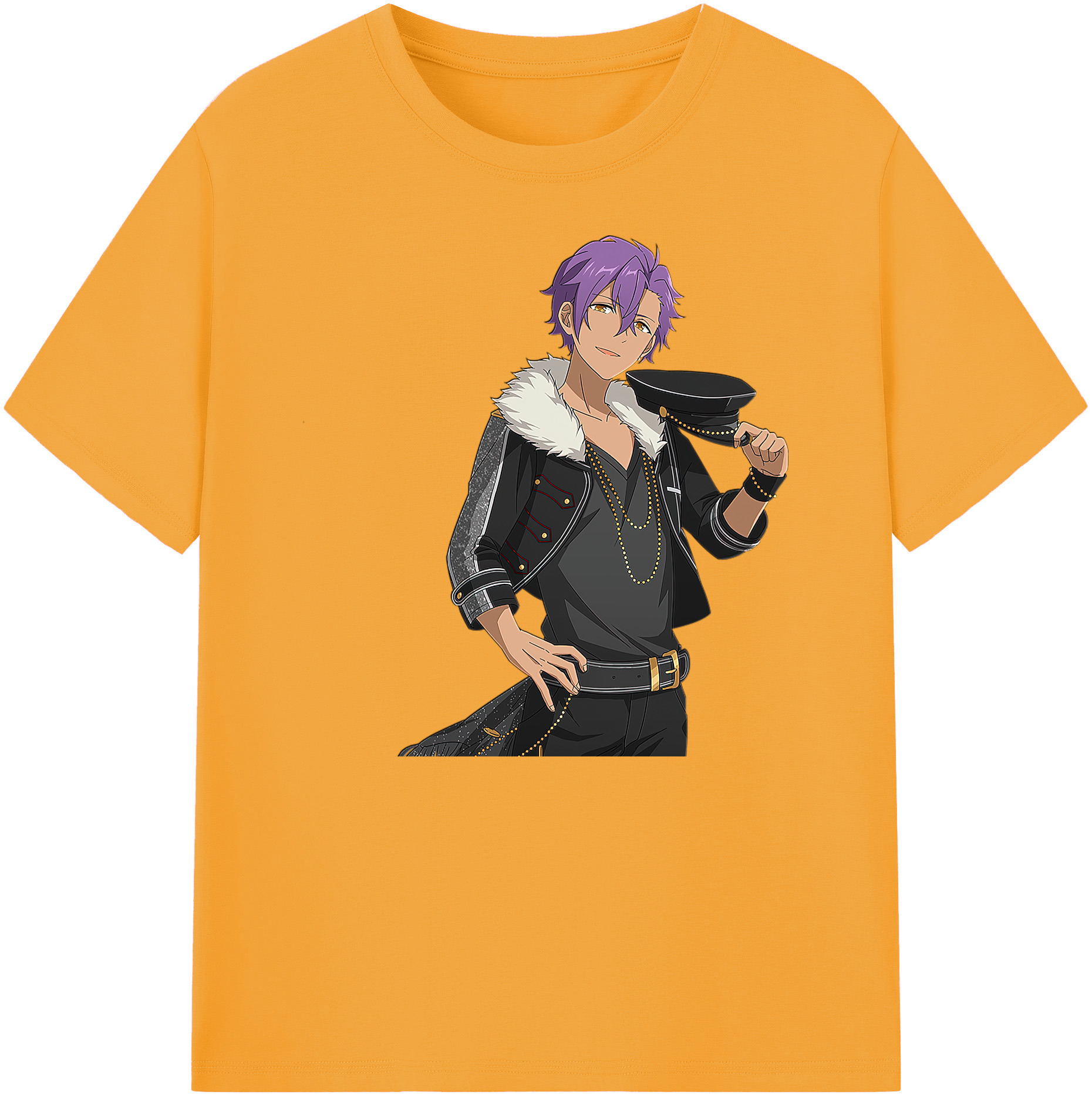 （画像用） あんさんぶるスターズ! Ensemble Stars 綿100％ メンズ半袖Tシャツ｜肌触りやわらか＆通気性