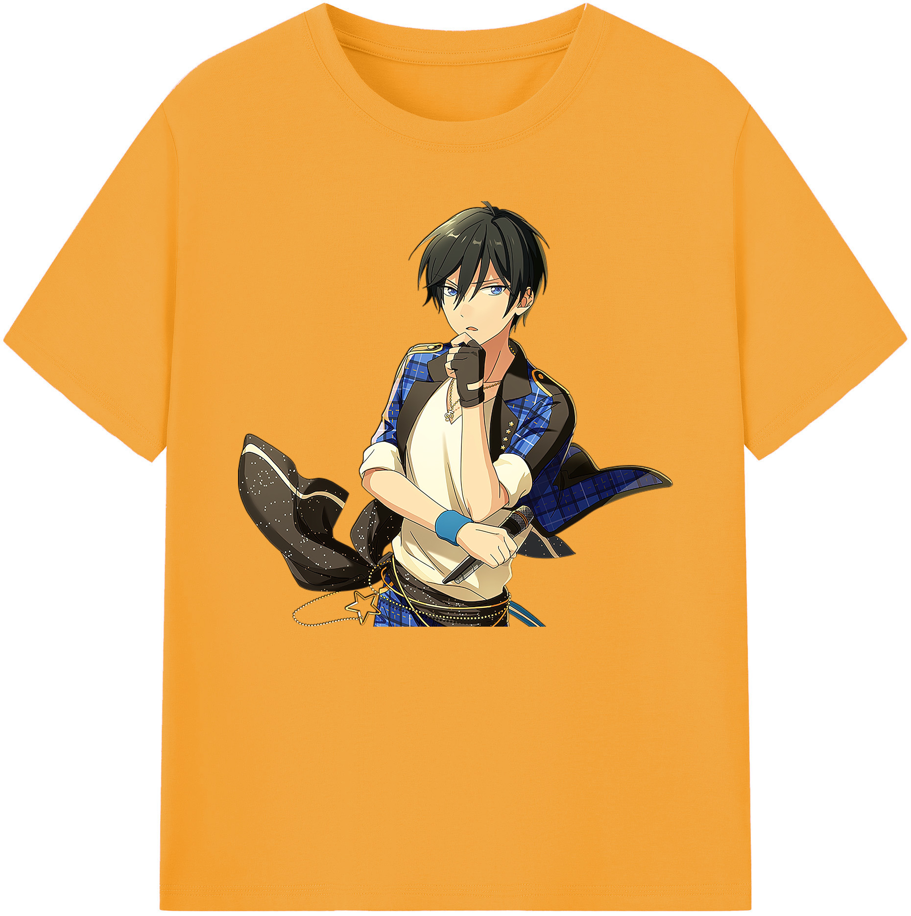 （画像用） あんさんぶるスターズ! Ensemble Stars 綿100％ メンズ半袖Tシャツ｜肌触りやわらか＆通気性