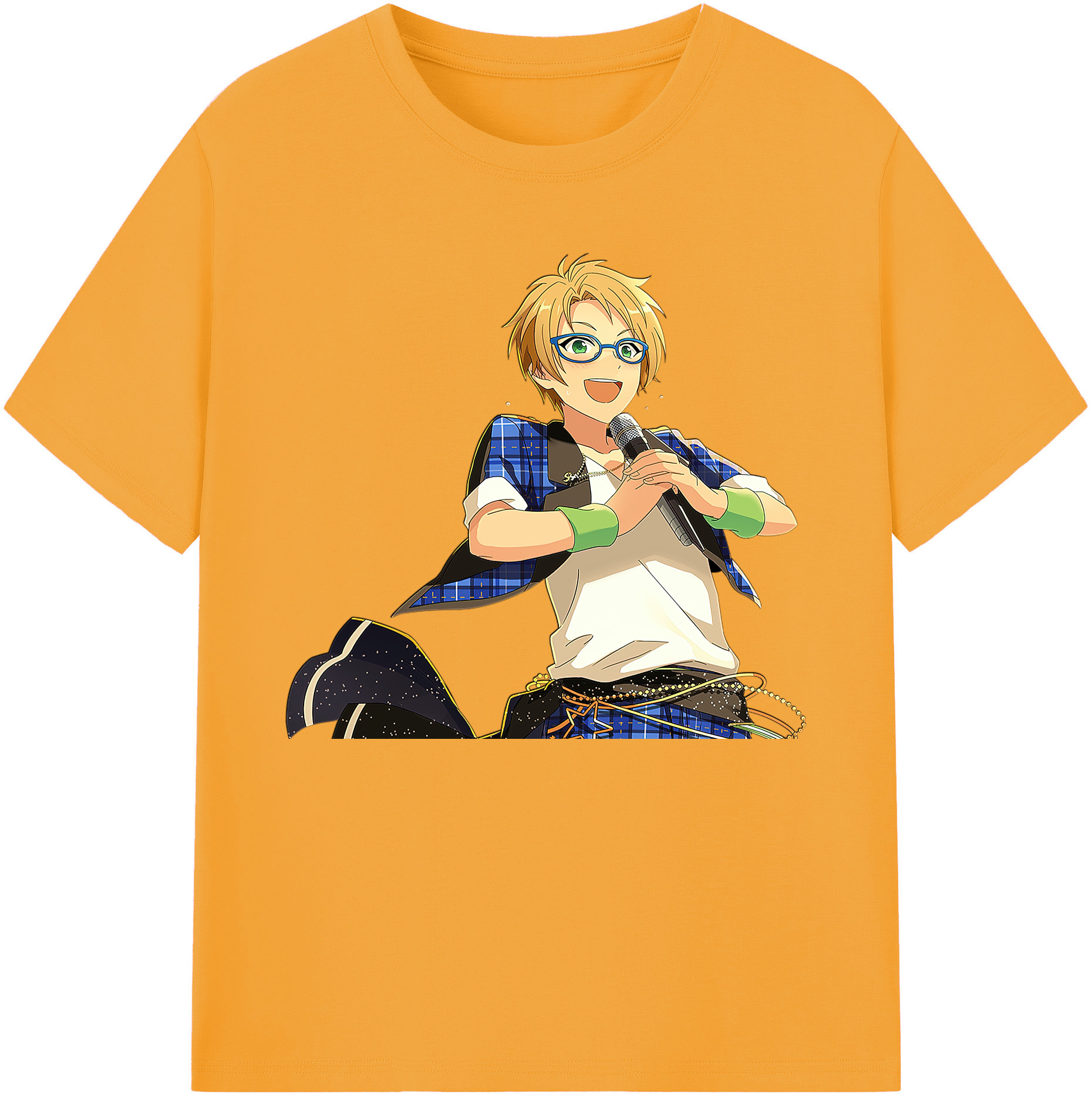 （画像用） あんさんぶるスターズ! Ensemble Stars 綿100％ メンズ半袖Tシャツ｜肌触りやわらか＆通気性