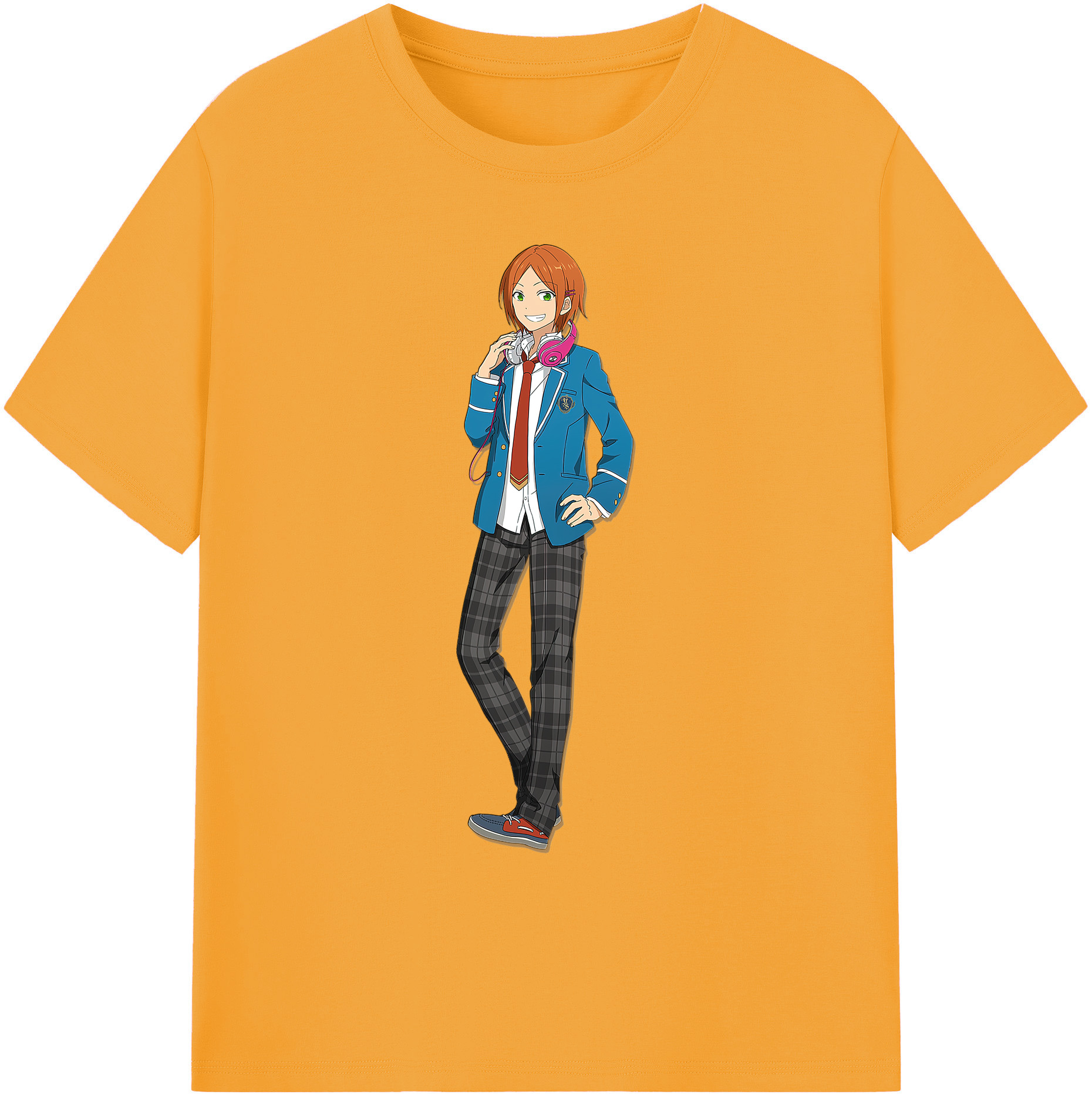 （画像用） あんさんぶるスターズ! Ensemble Stars 綿100％ メンズ半袖Tシャツ｜肌触りやわらか＆通気性