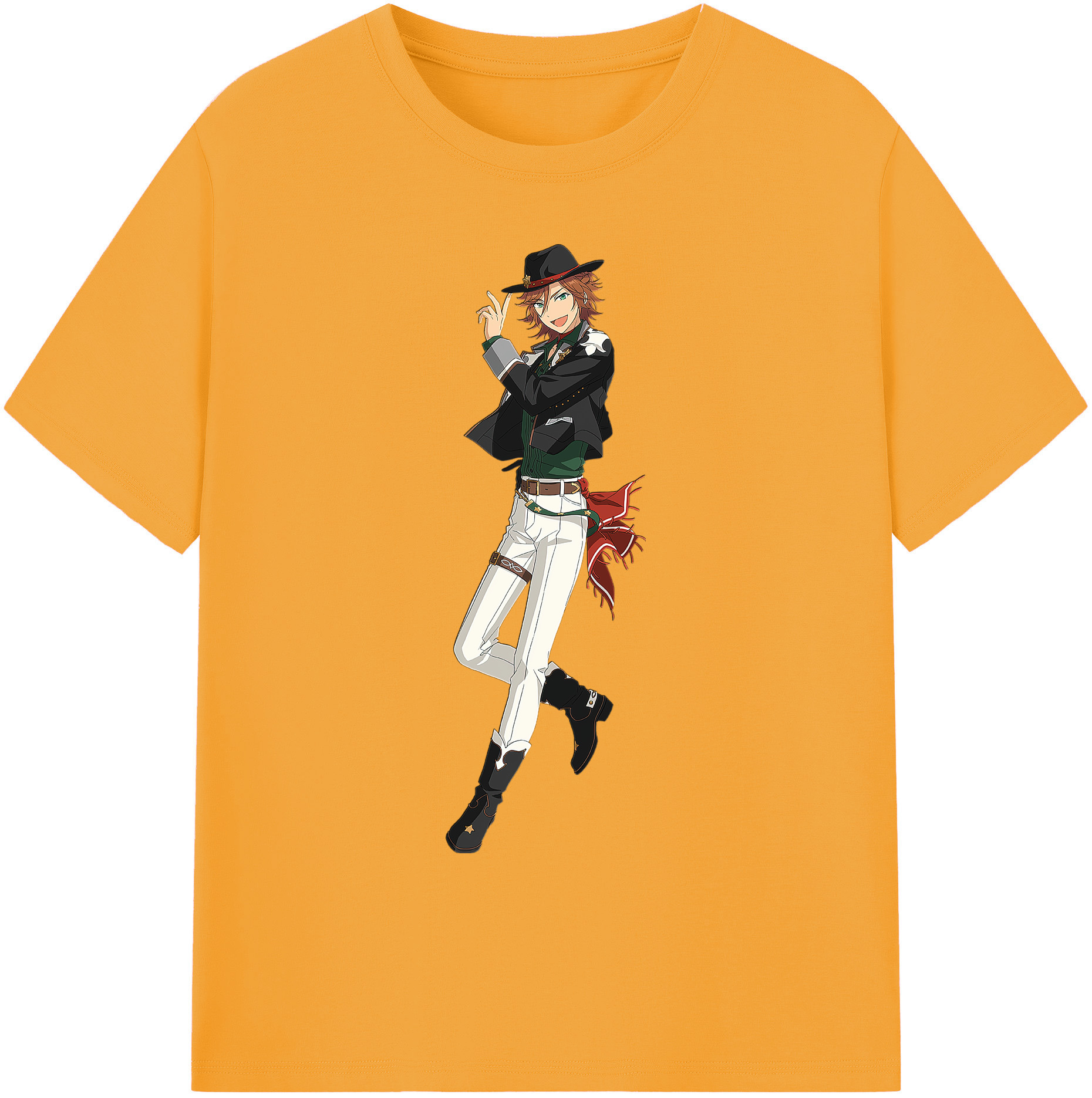 （画像用） あんさんぶるスターズ! Ensemble Stars 綿100％ メンズ半袖Tシャツ｜肌触りやわらか＆通気性