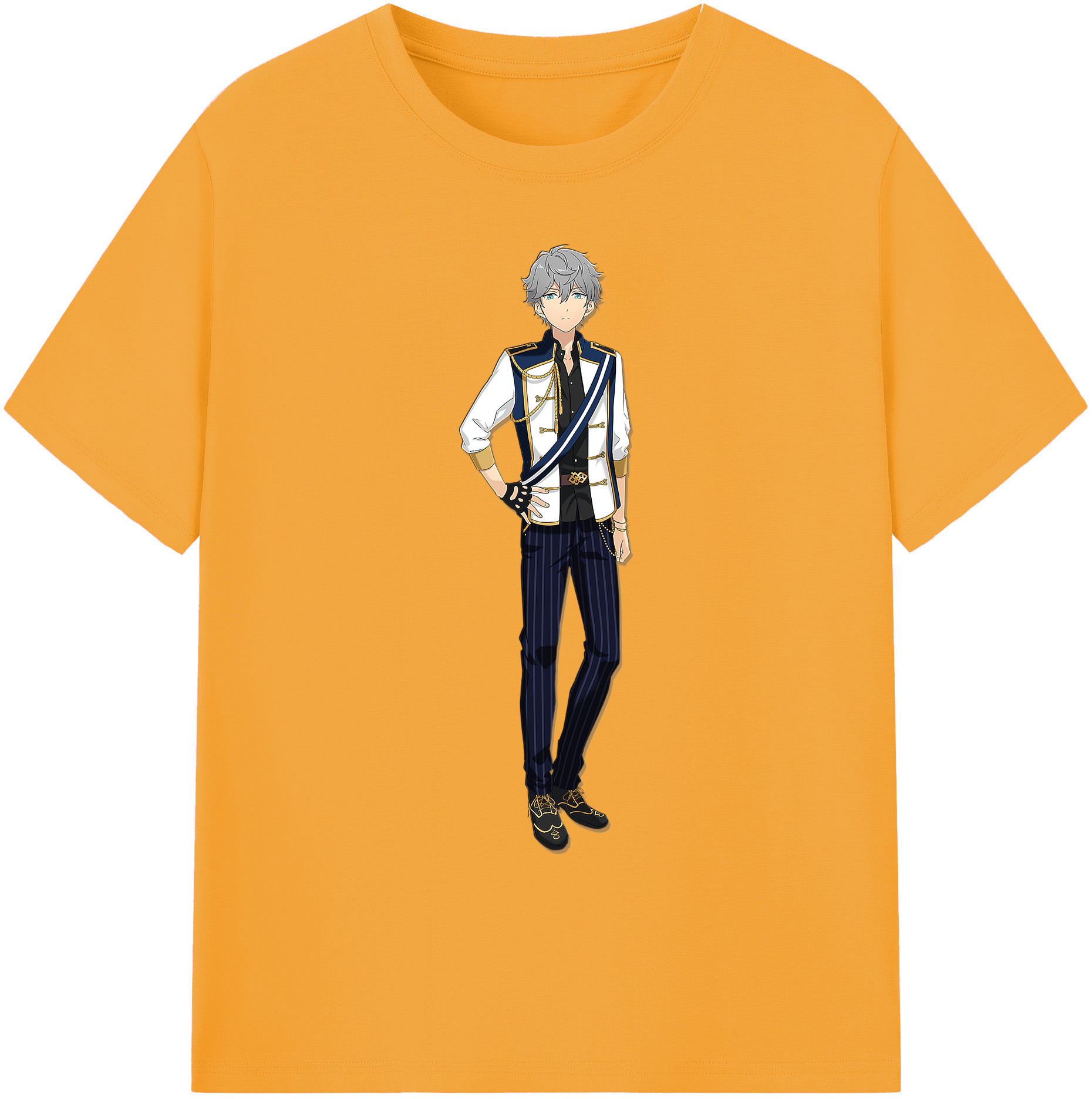 （画像用） あんさんぶるスターズ! Ensemble Stars 綿100％ メンズ半袖Tシャツ｜肌触りやわらか＆通気性