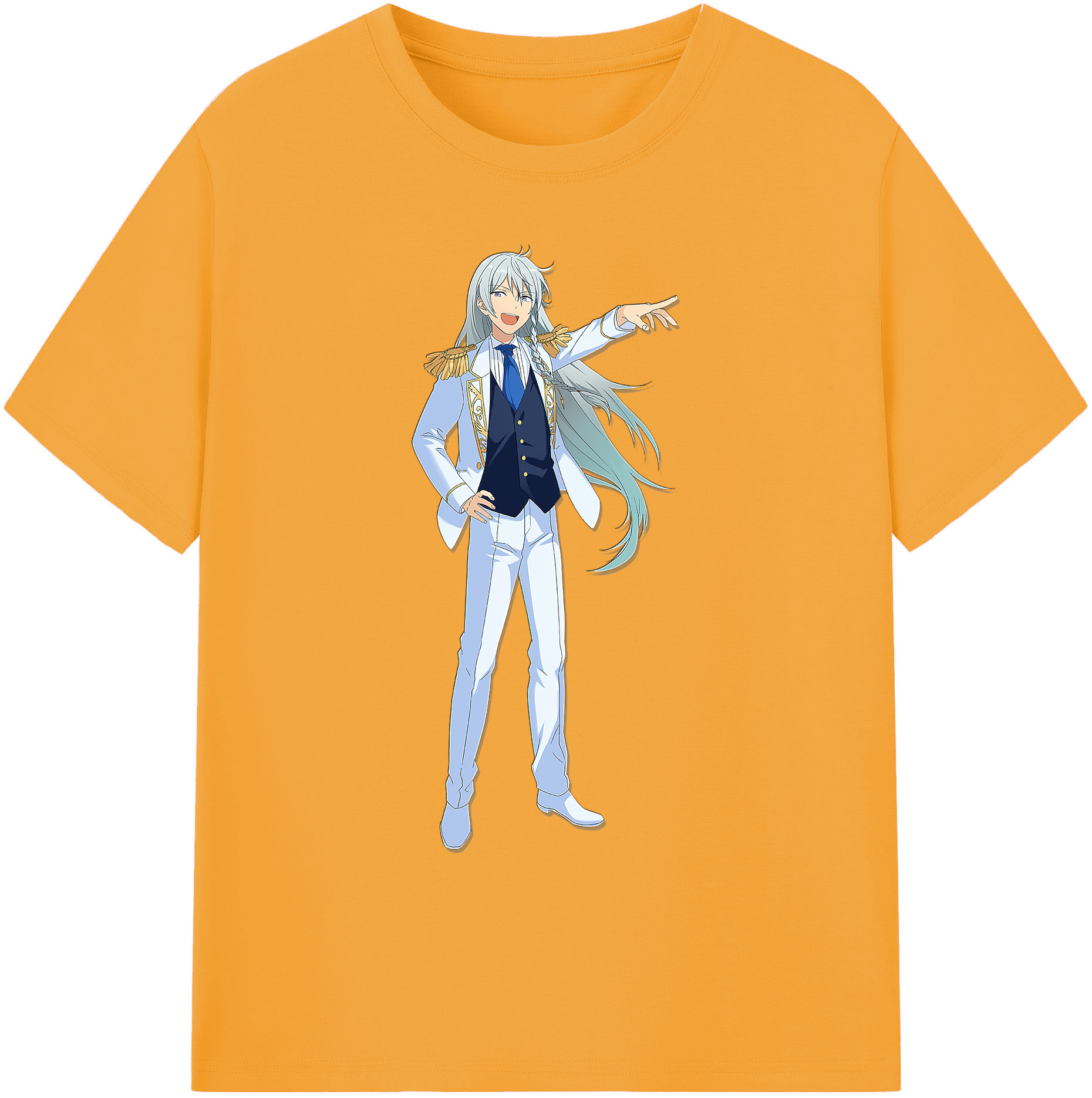 （画像用） あんさんぶるスターズ! Ensemble Stars 綿100％ メンズ半袖Tシャツ｜肌触りやわらか＆通気性