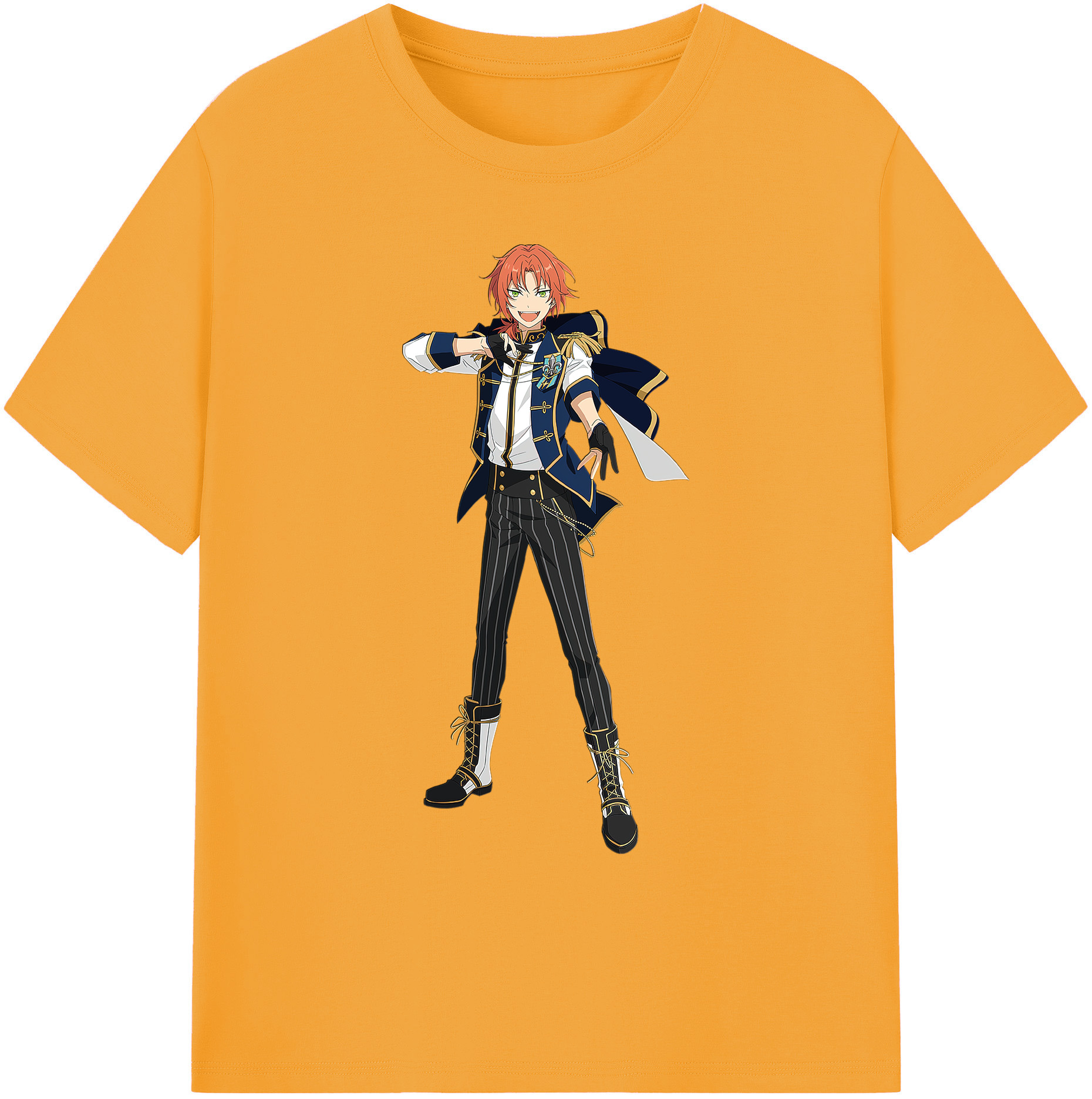 （画像用） あんさんぶるスターズ! Ensemble Stars 綿100％ メンズ半袖Tシャツ｜肌触りやわらか＆通気性