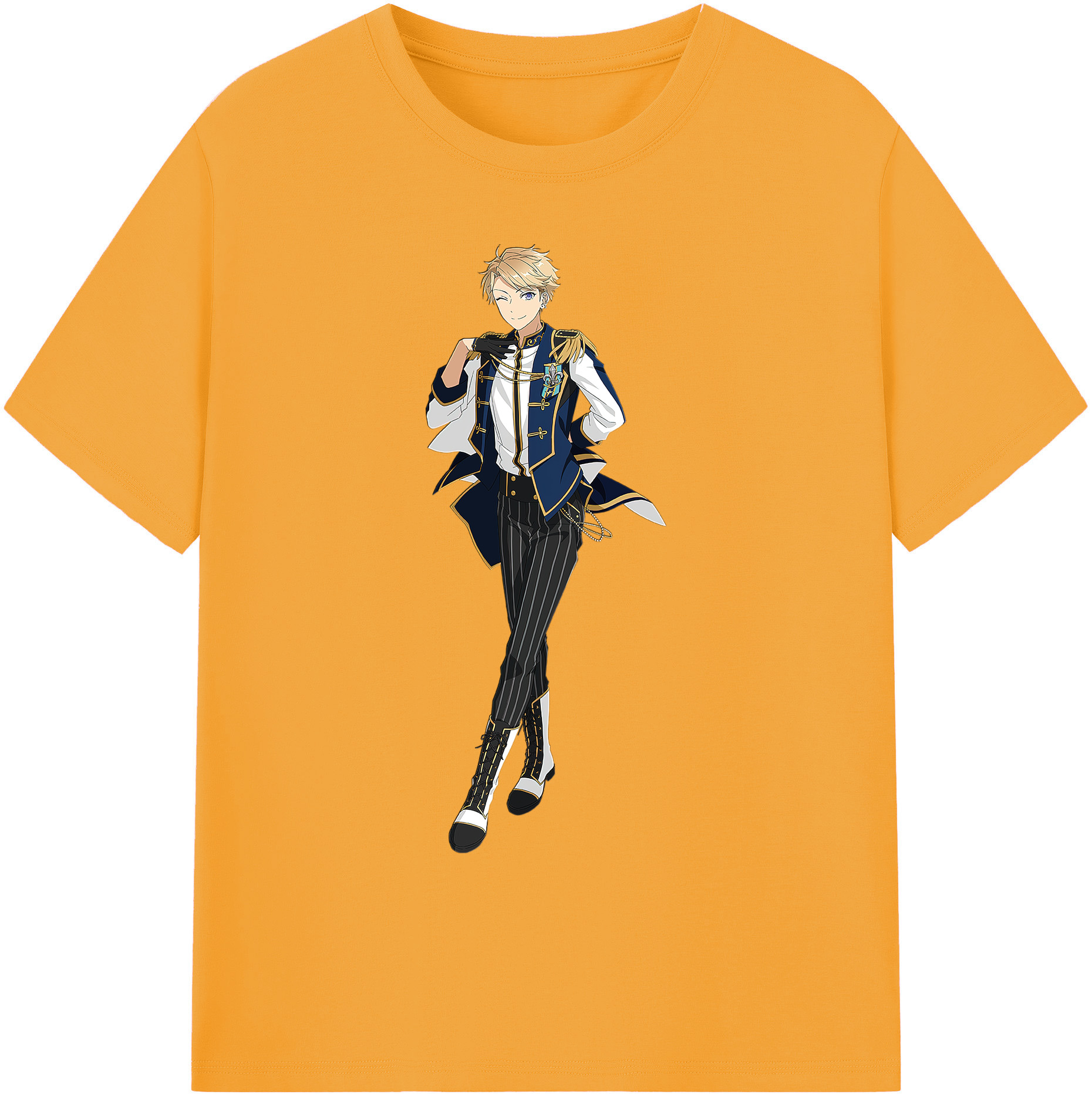 （画像用） あんさんぶるスターズ! Ensemble Stars 綿100％ メンズ半袖Tシャツ｜肌触りやわらか＆通気性