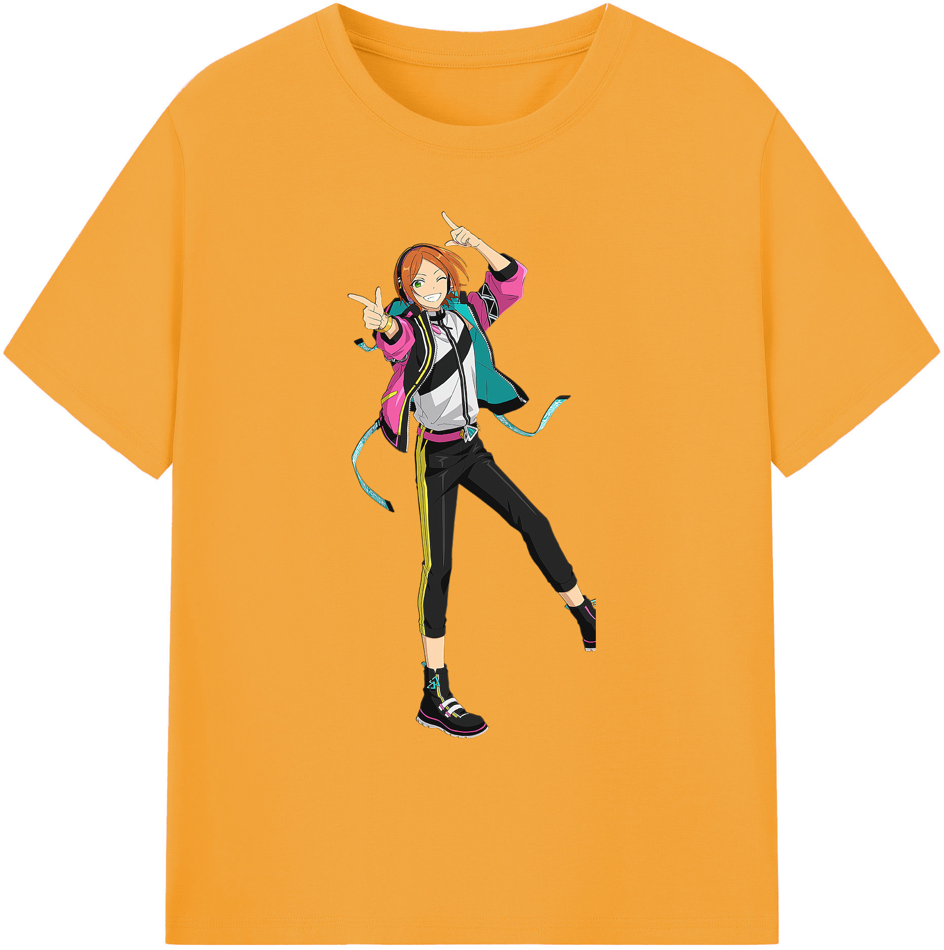 （画像用） あんさんぶるスターズ! Ensemble Stars 綿100％ メンズ半袖Tシャツ｜肌触りやわらか＆通気性