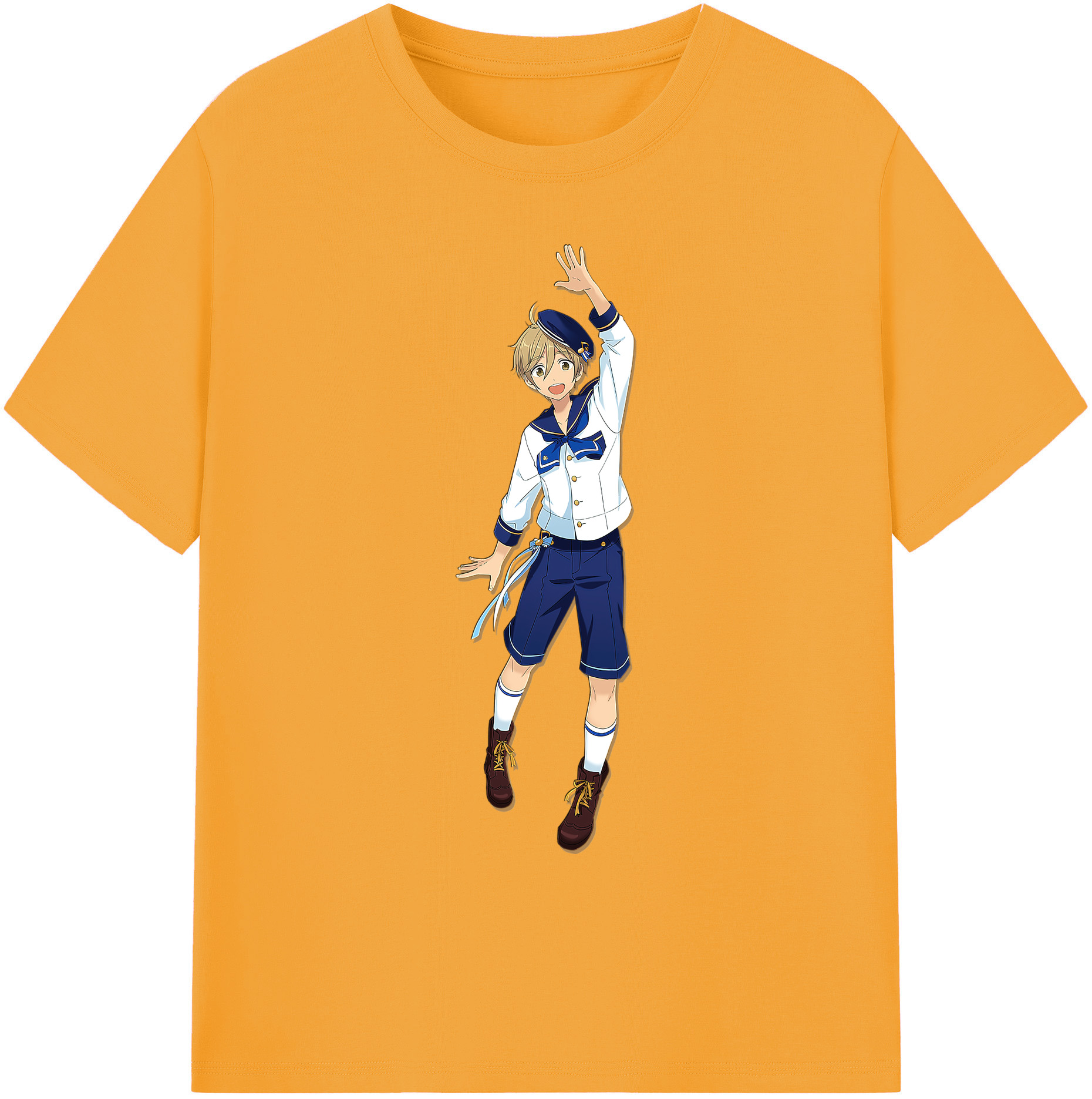 （画像用） あんさんぶるスターズ! Ensemble Stars 綿100％ メンズ半袖Tシャツ｜肌触りやわらか＆通気性