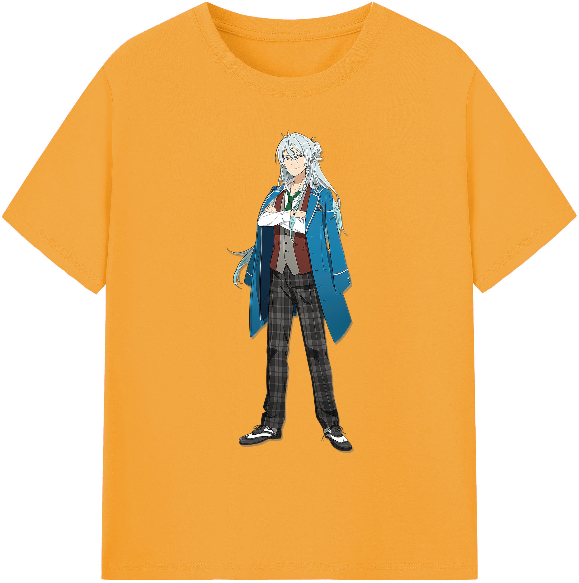 （画像用） あんさんぶるスターズ! Ensemble Stars 綿100％ メンズ半袖Tシャツ｜肌触りやわらか＆通気性