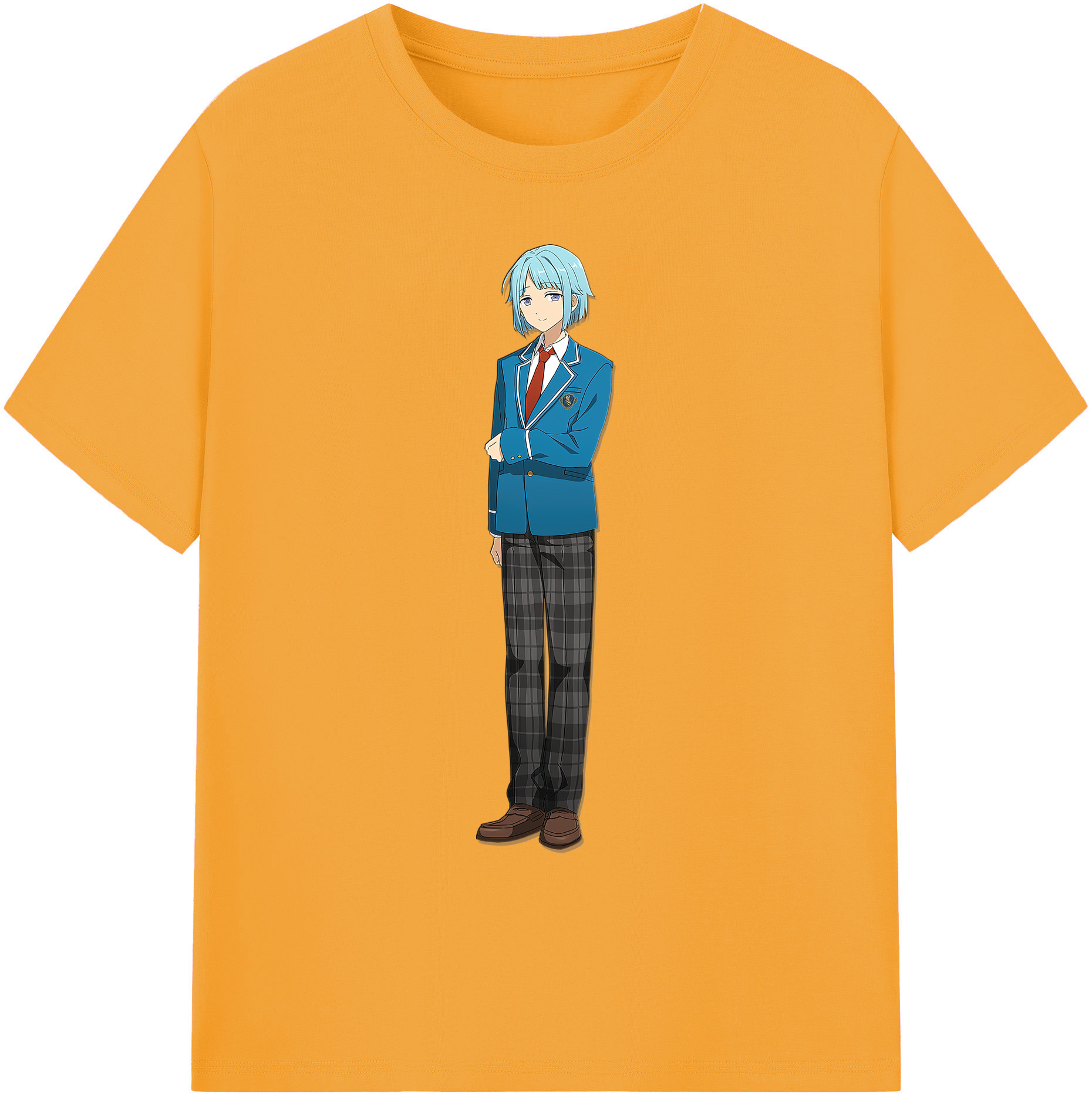 （画像用） あんさんぶるスターズ! Ensemble Stars 綿100％ メンズ半袖Tシャツ｜肌触りやわらか＆通気性