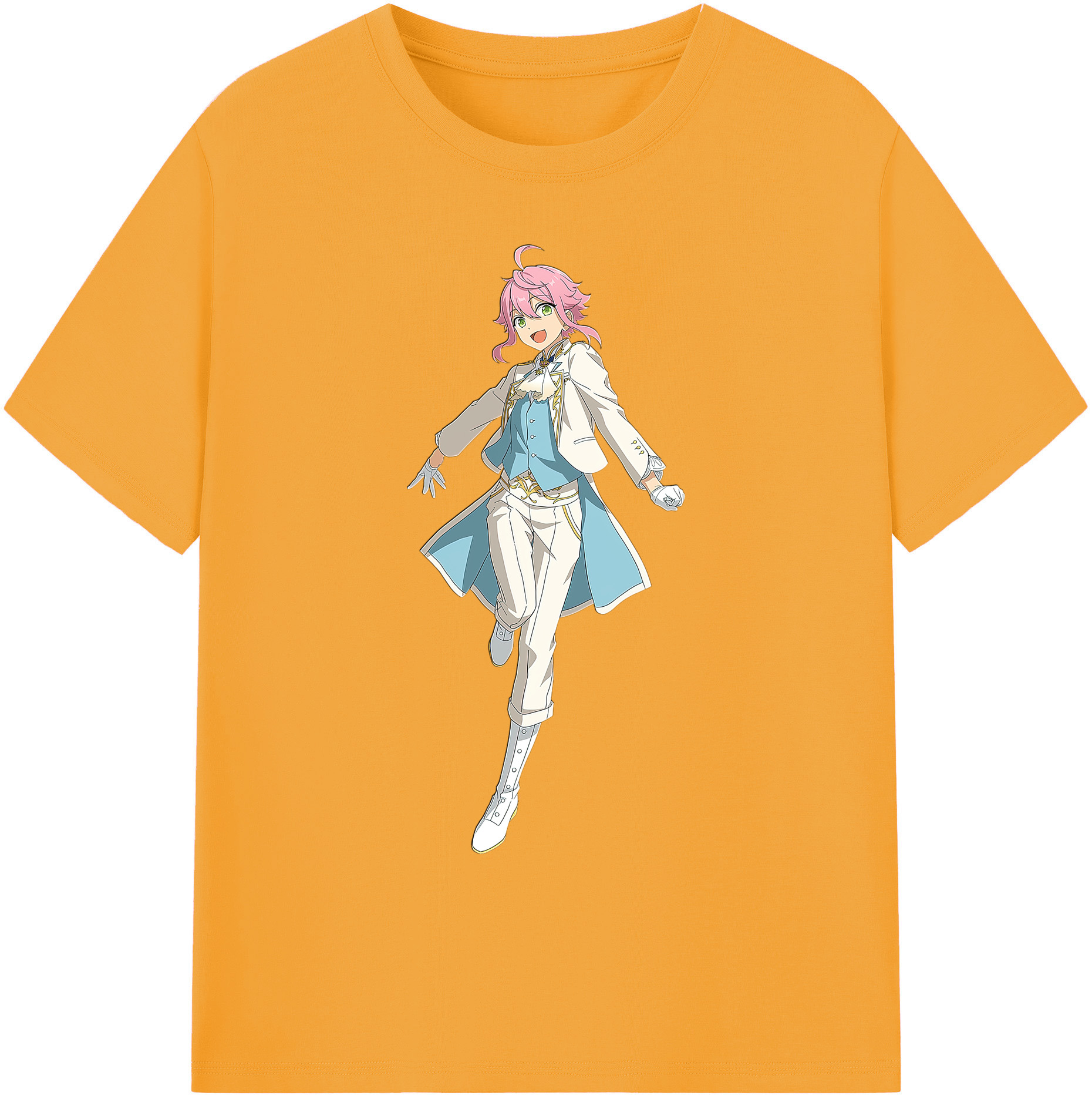 （画像用） あんさんぶるスターズ! Ensemble Stars 綿100％ メンズ半袖Tシャツ｜肌触りやわらか＆通気性