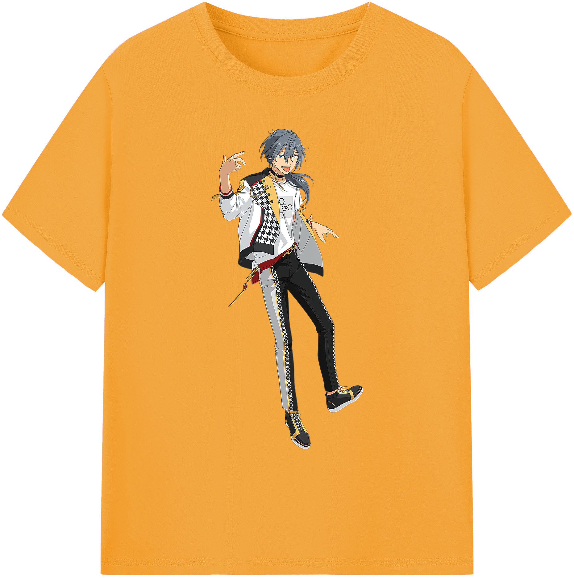 （画像用） あんさんぶるスターズ! Ensemble Stars 綿100％ メンズ半袖Tシャツ｜肌触りやわらか＆通気性