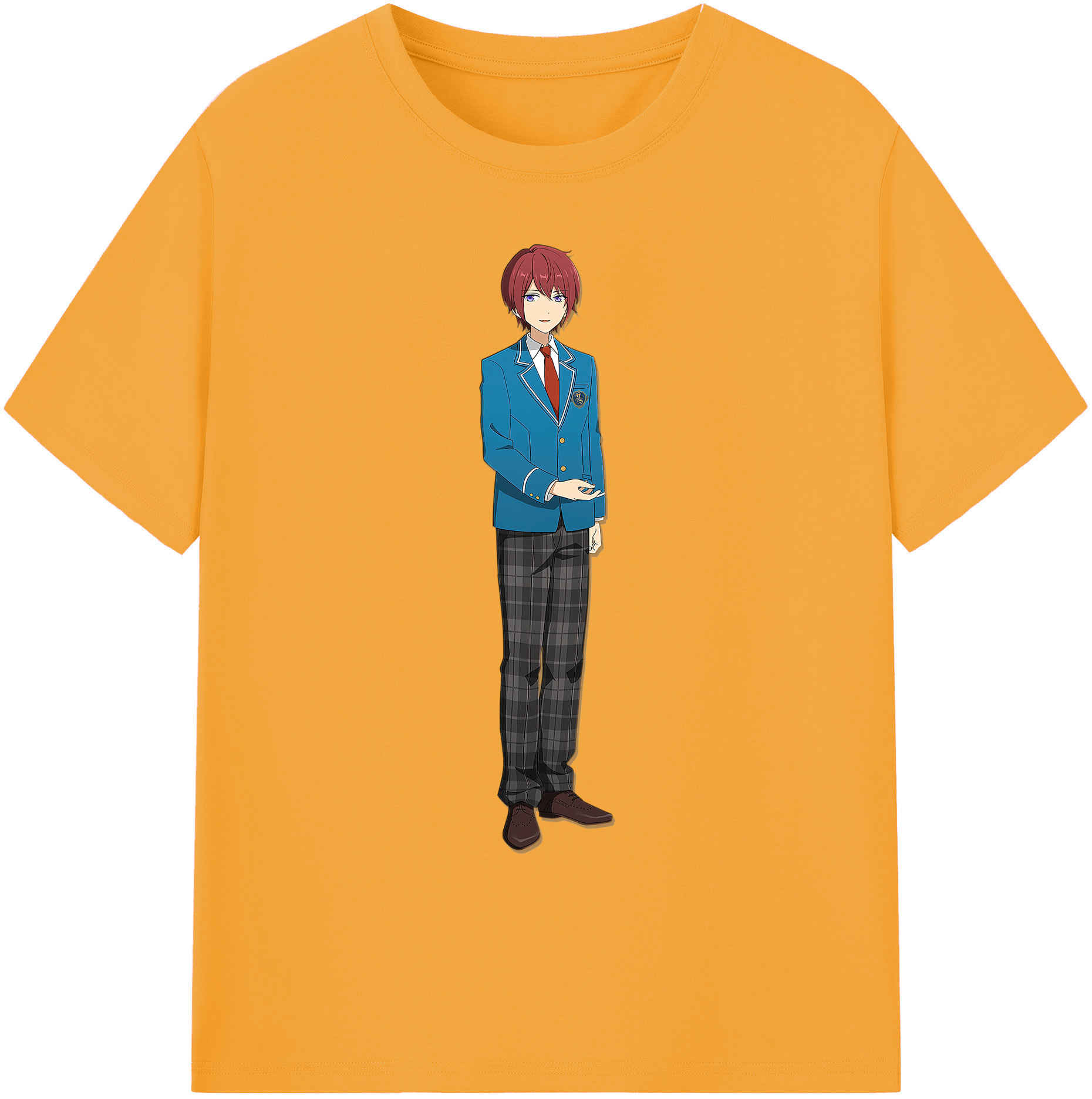 （画像用） あんさんぶるスターズ! Ensemble Stars 綿100％ メンズ半袖Tシャツ｜肌触りやわらか＆通気性