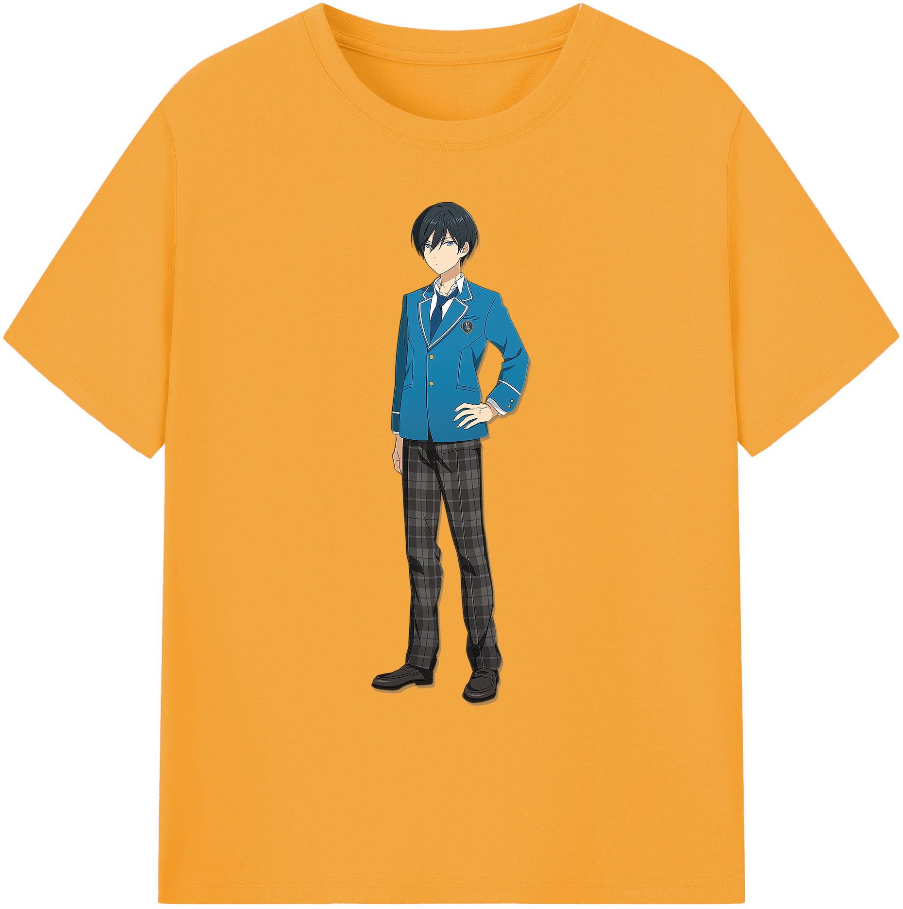 （画像用） あんさんぶるスターズ! Ensemble Stars 綿100％ メンズ半袖Tシャツ｜肌触りやわらか＆通気性