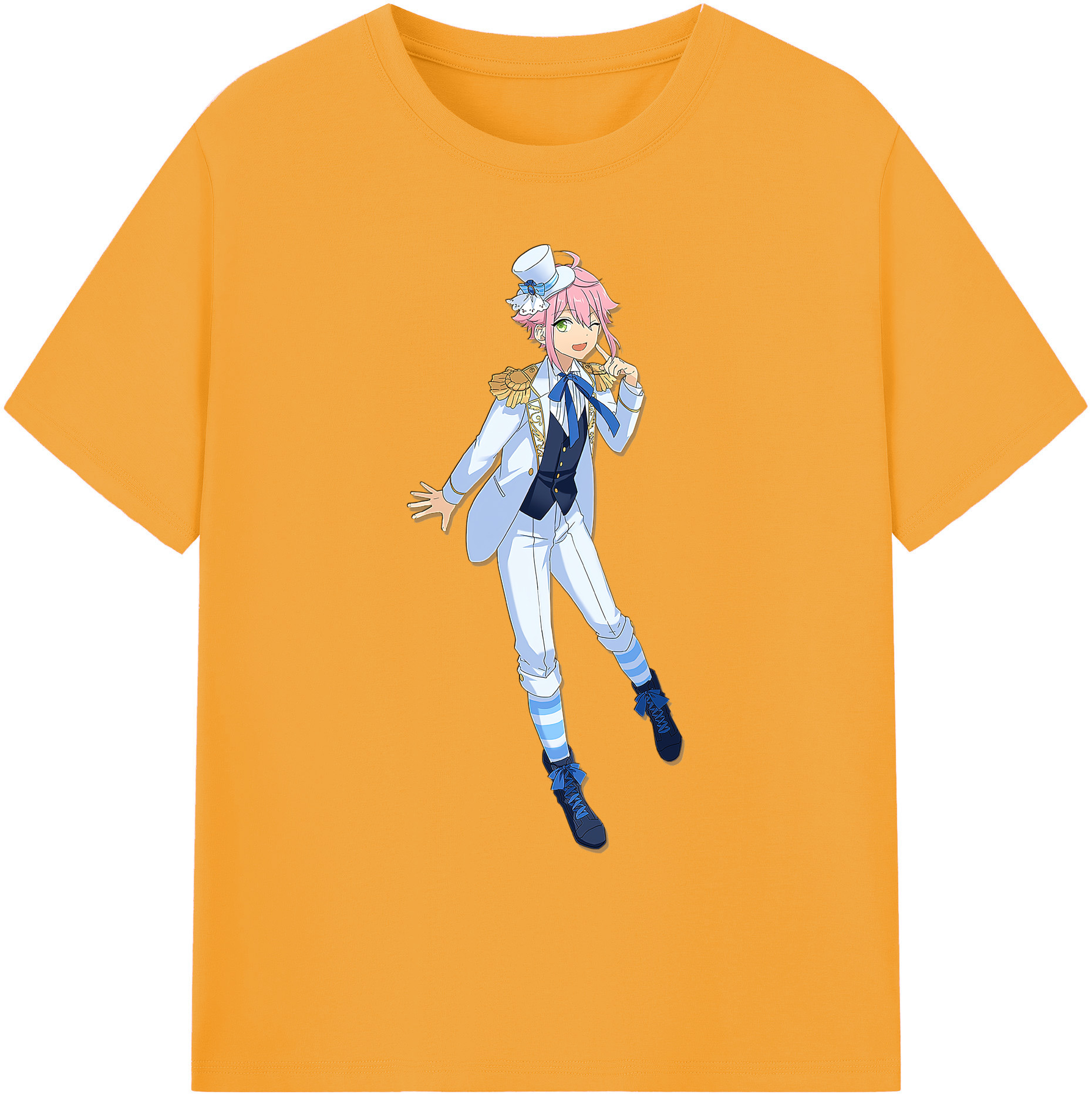 （画像用） あんさんぶるスターズ! Ensemble Stars 綿100％ メンズ半袖Tシャツ｜肌触りやわらか＆通気性
