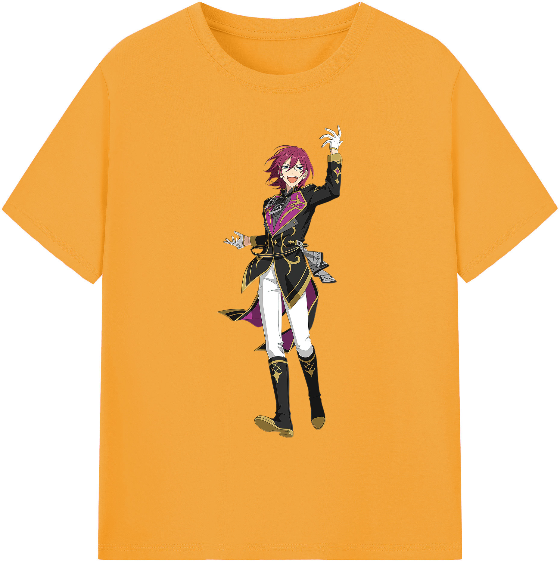 （画像用） あんさんぶるスターズ! Ensemble Stars 綿100％ メンズ半袖Tシャツ｜肌触りやわらか＆通気性