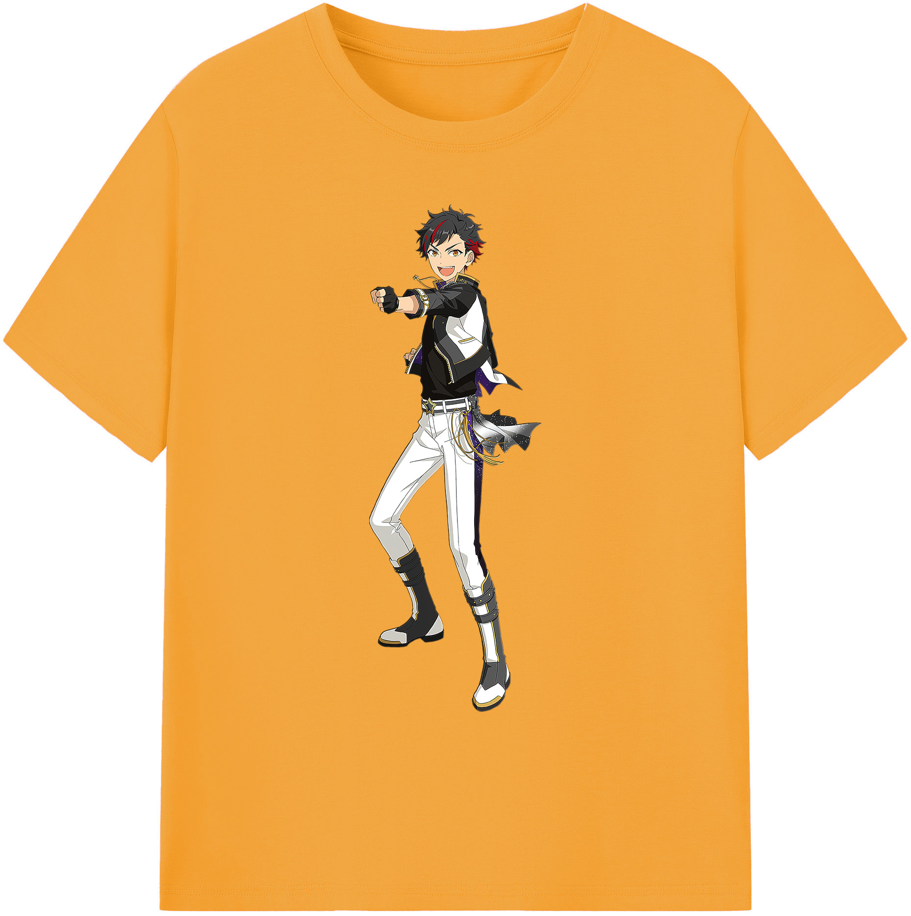 （画像用） あんさんぶるスターズ! Ensemble Stars 綿100％ メンズ半袖Tシャツ｜肌触りやわらか＆通気性