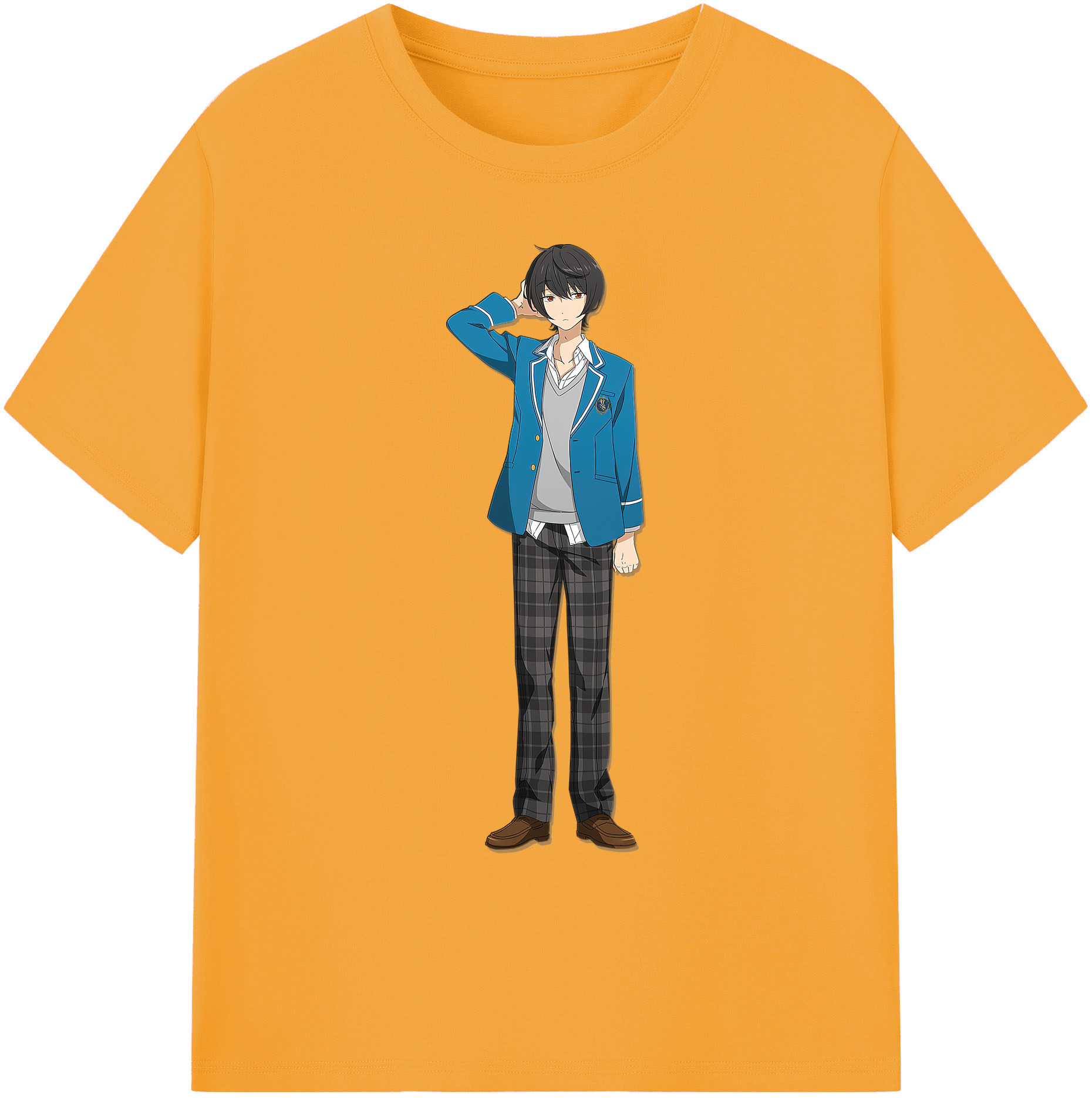 （画像用） あんさんぶるスターズ! Ensemble Stars 綿100％ メンズ半袖Tシャツ｜肌触りやわらか＆通気性
