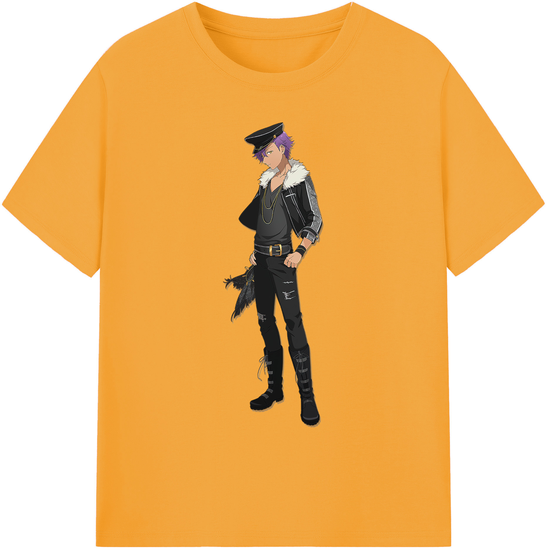 （画像用） あんさんぶるスターズ! Ensemble Stars 綿100％ メンズ半袖Tシャツ｜肌触りやわらか＆通気性