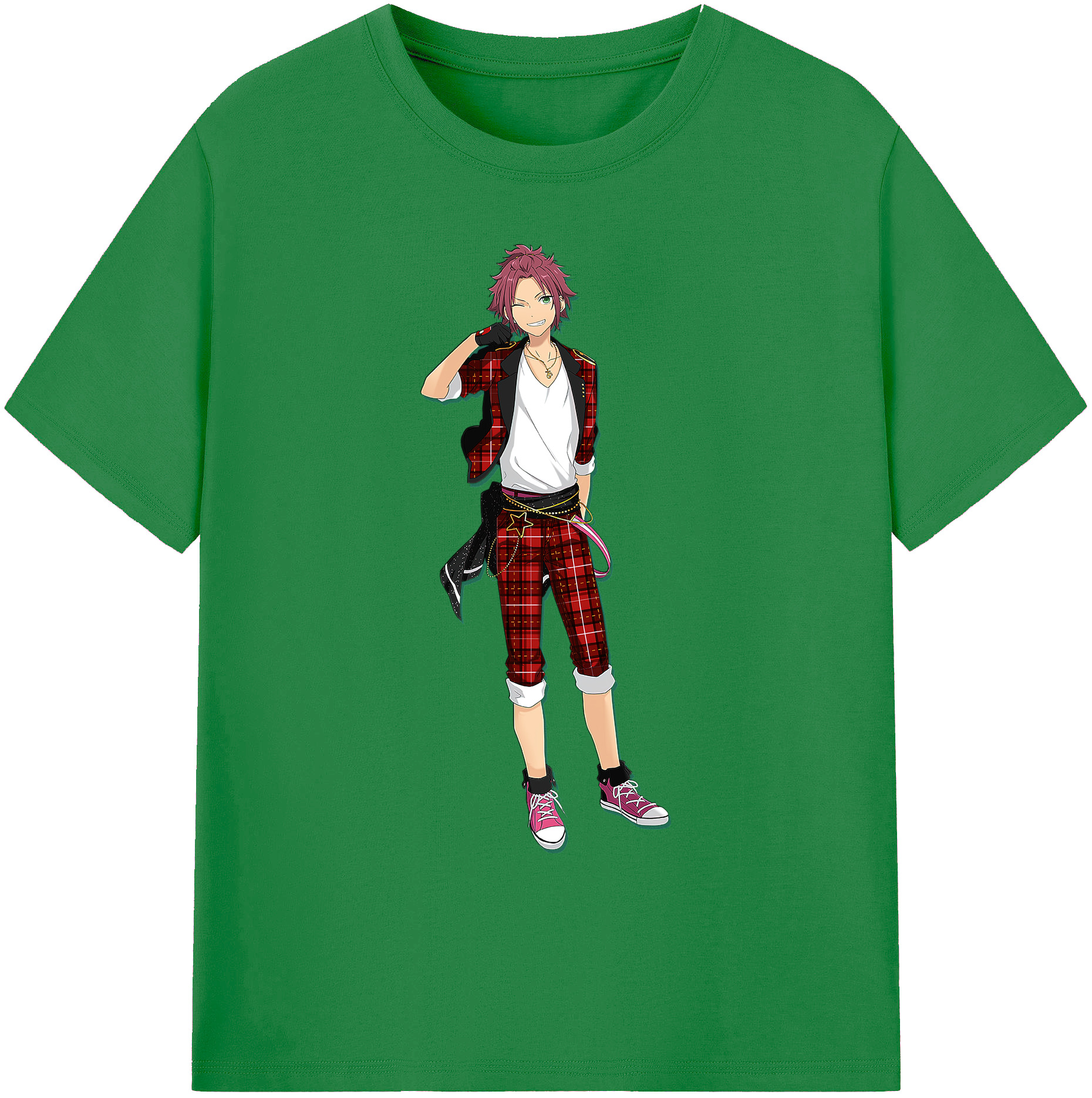 （画像用） あんさんぶるスターズ! Ensemble Stars 綿100％ メンズ半袖Tシャツ｜肌触りやわらか＆通気性