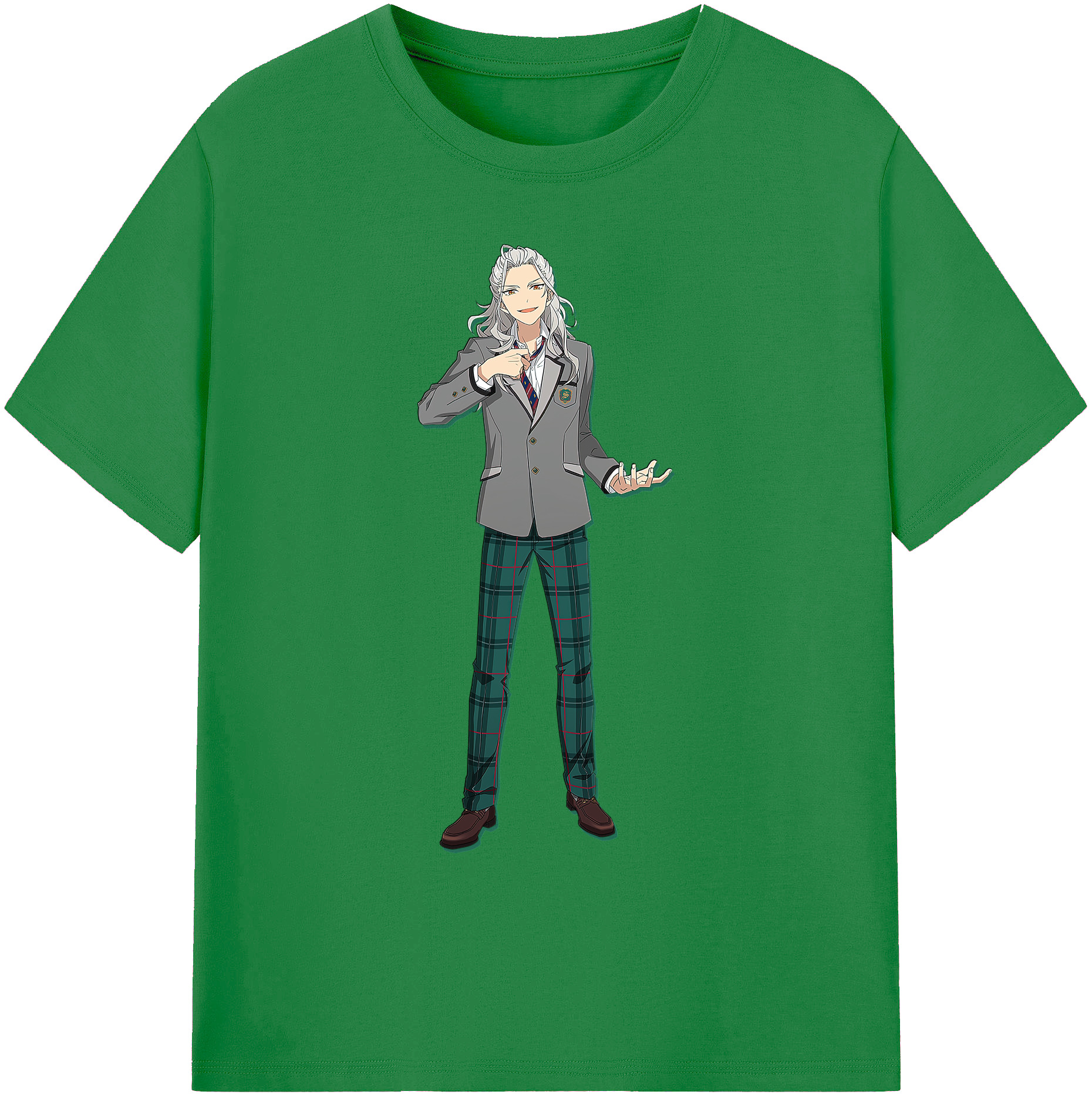 （画像用） あんさんぶるスターズ! Ensemble Stars 綿100％ メンズ半袖Tシャツ｜肌触りやわらか＆通気性