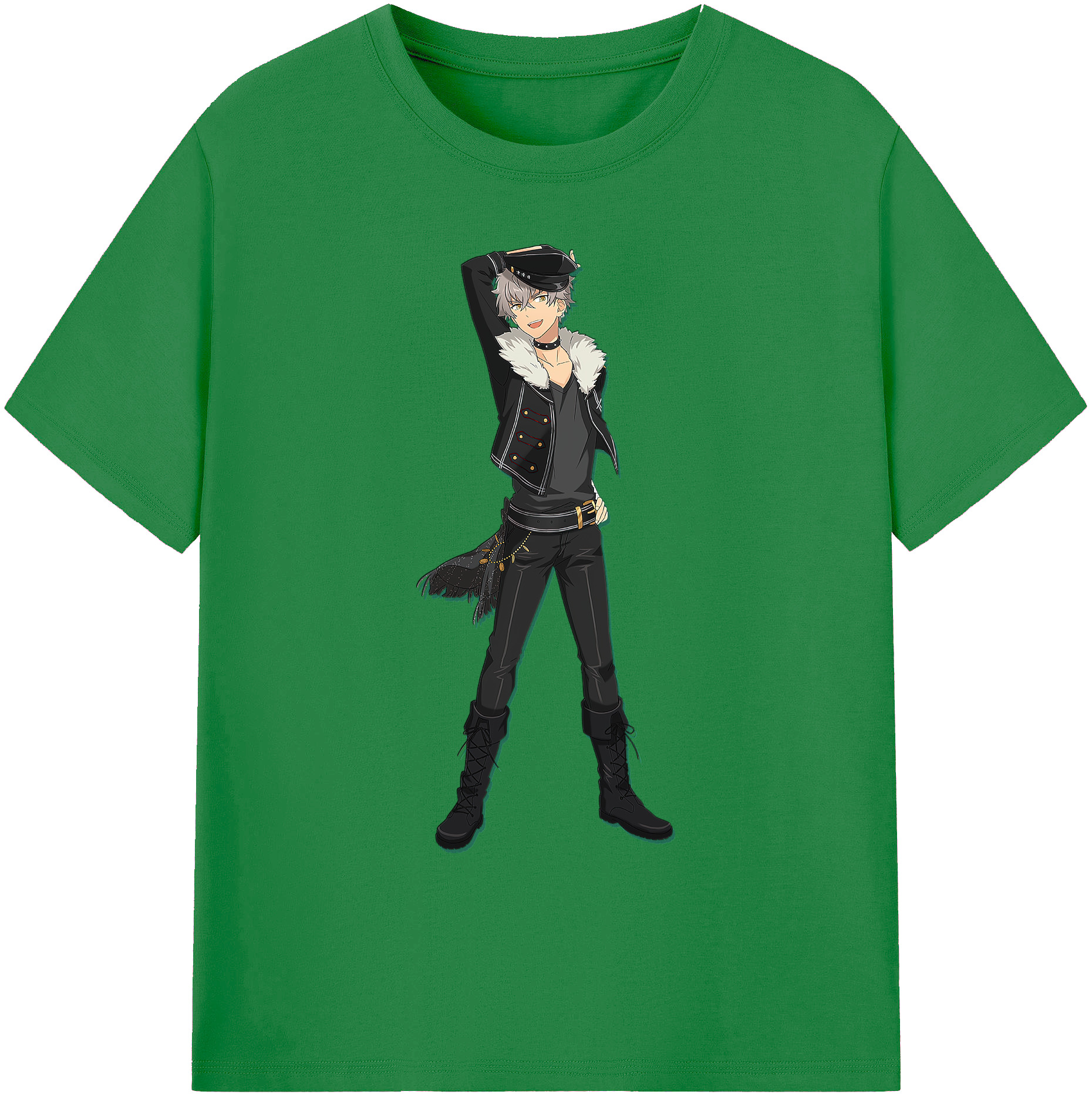 （画像用） あんさんぶるスターズ! Ensemble Stars 綿100％ メンズ半袖Tシャツ｜肌触りやわらか＆通気性