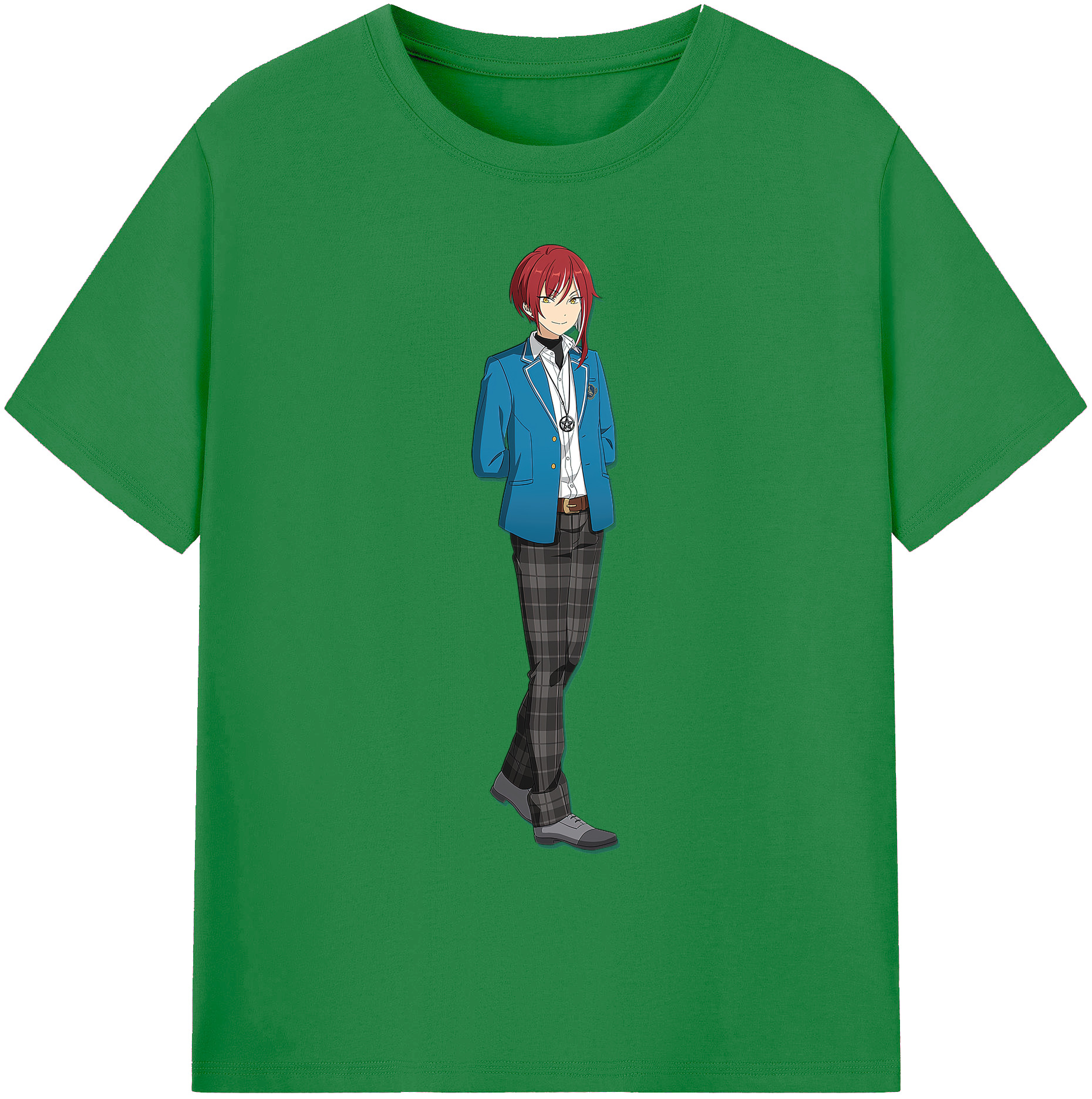 （画像用） あんさんぶるスターズ! Ensemble Stars 綿100％ メンズ半袖Tシャツ｜肌触りやわらか＆通気性