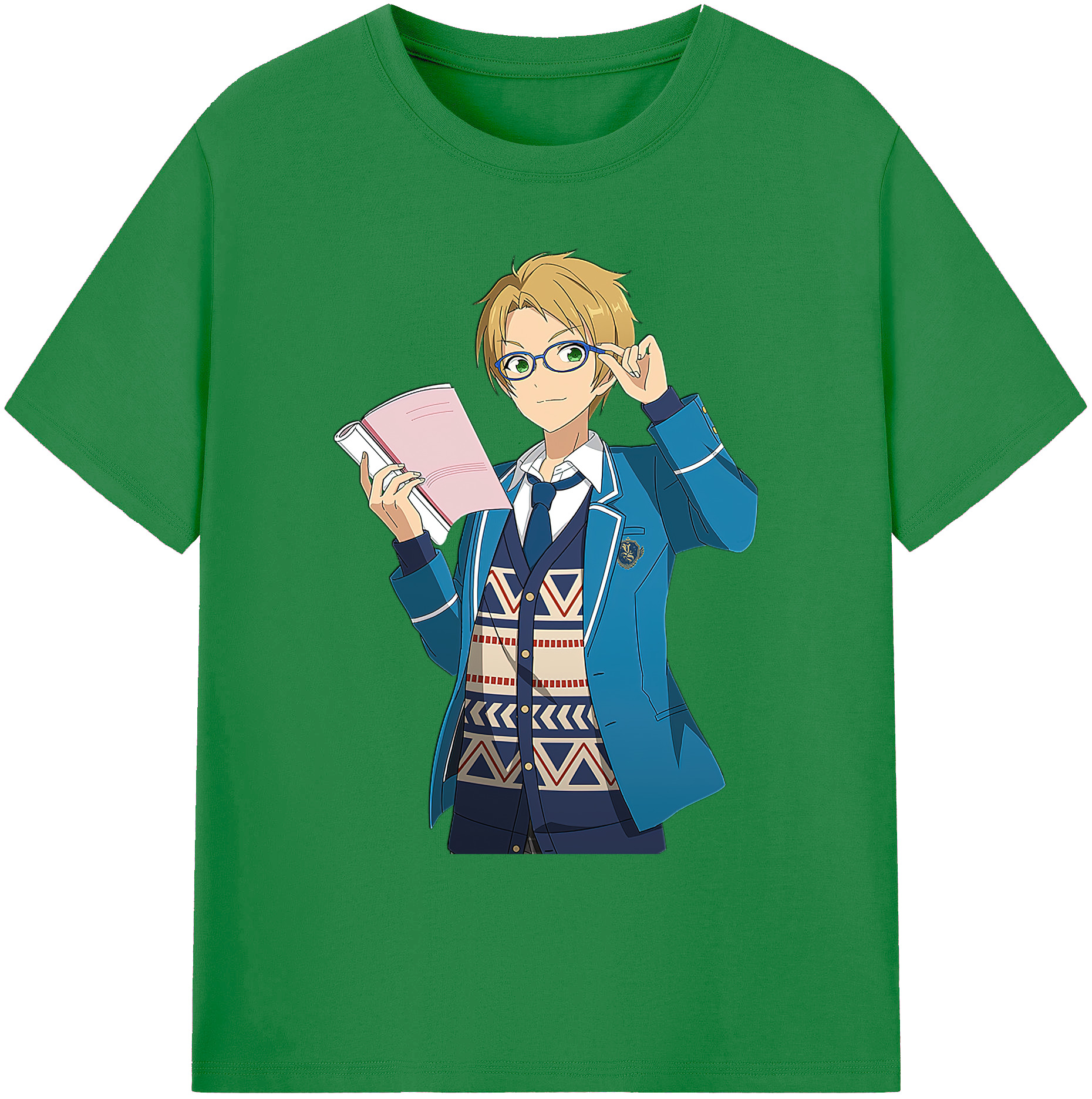 （画像用） あんさんぶるスターズ! Ensemble Stars 綿100％ メンズ半袖Tシャツ｜肌触りやわらか＆通気性