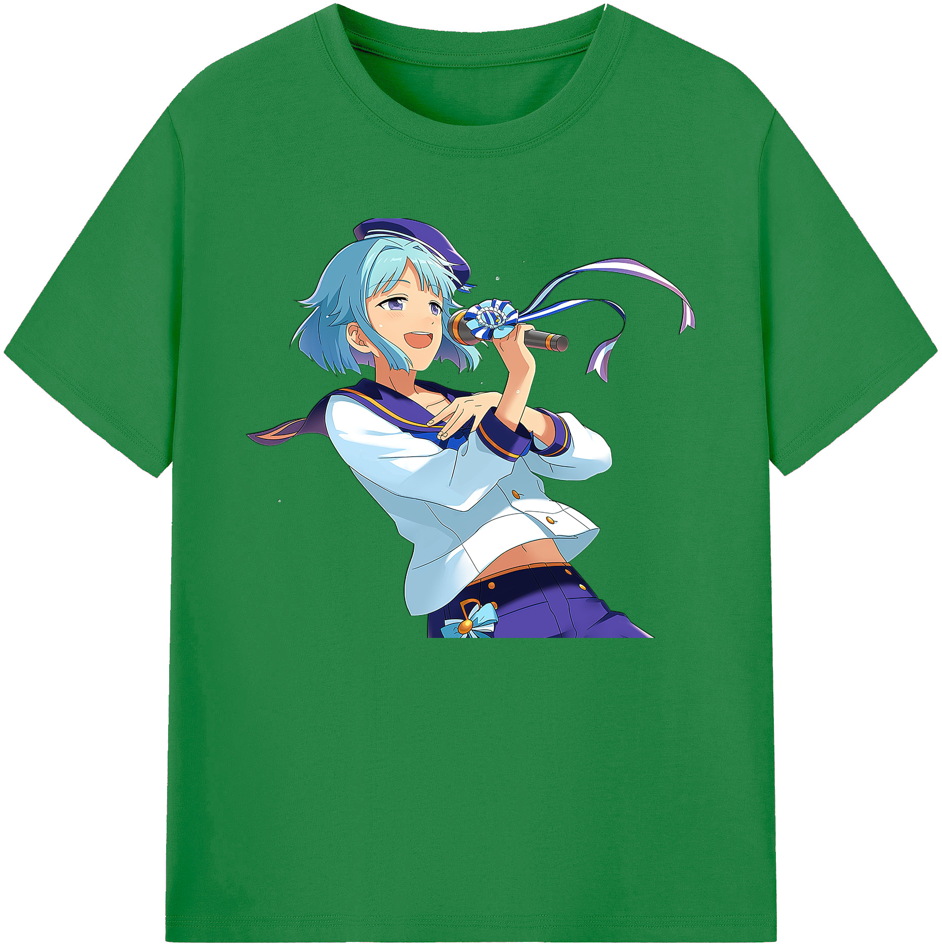 （画像用） あんさんぶるスターズ! Ensemble Stars 綿100％ メンズ半袖Tシャツ｜肌触りやわらか＆通気性