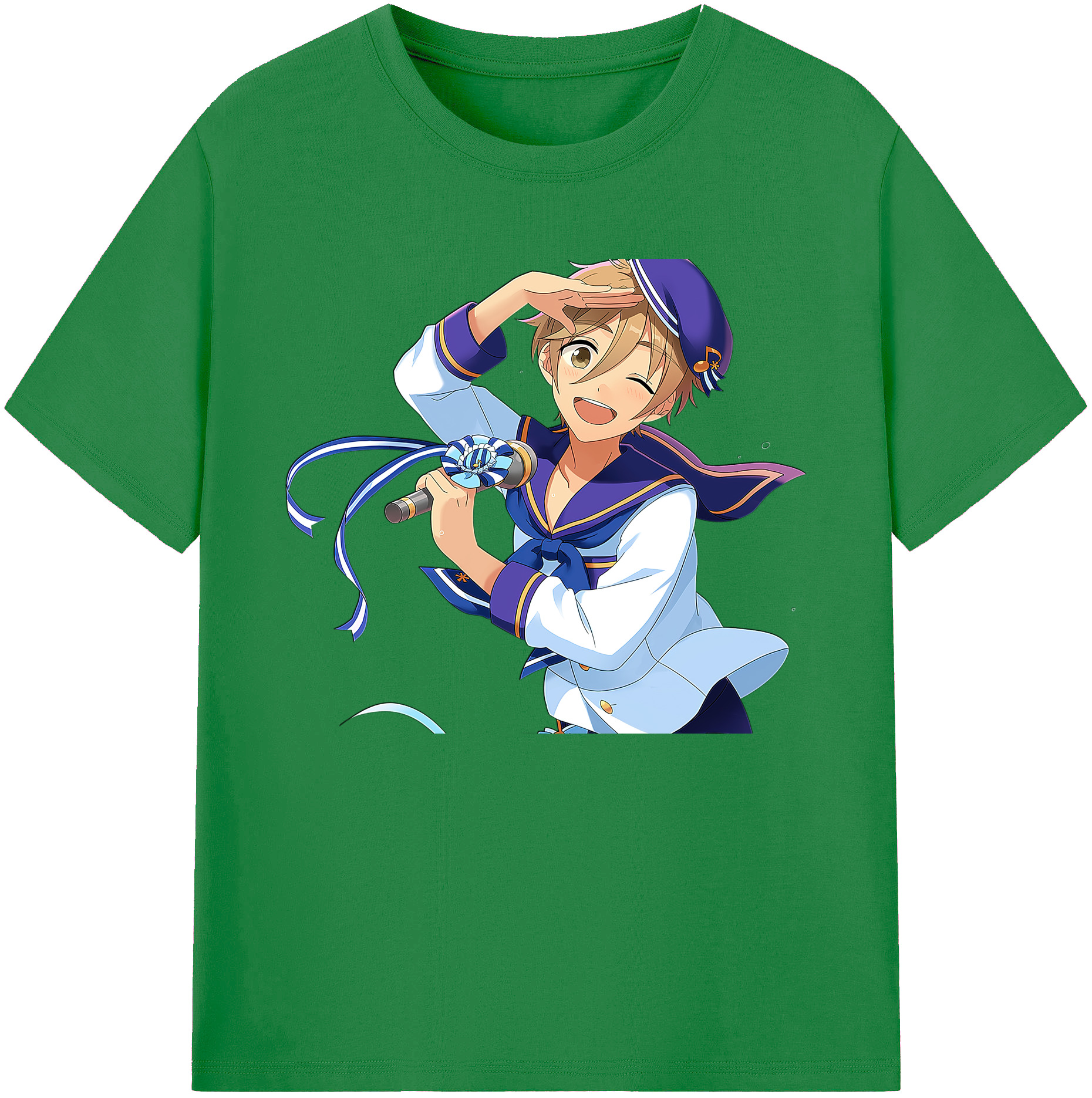 （画像用） あんさんぶるスターズ! Ensemble Stars 綿100％ メンズ半袖Tシャツ｜肌触りやわらか＆通気性