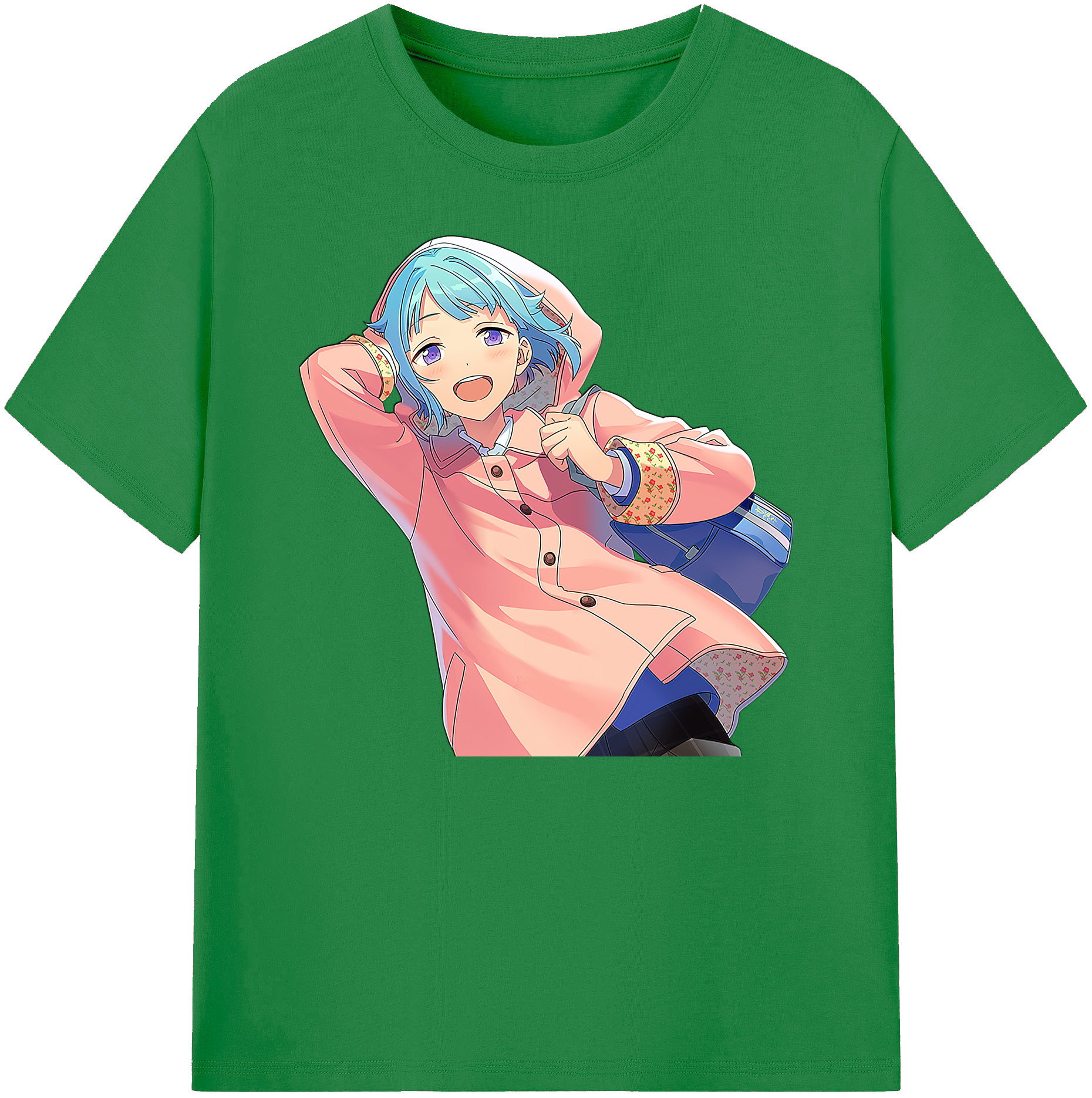（画像用） あんさんぶるスターズ! Ensemble Stars 綿100％ メンズ半袖Tシャツ｜肌触りやわらか＆通気性