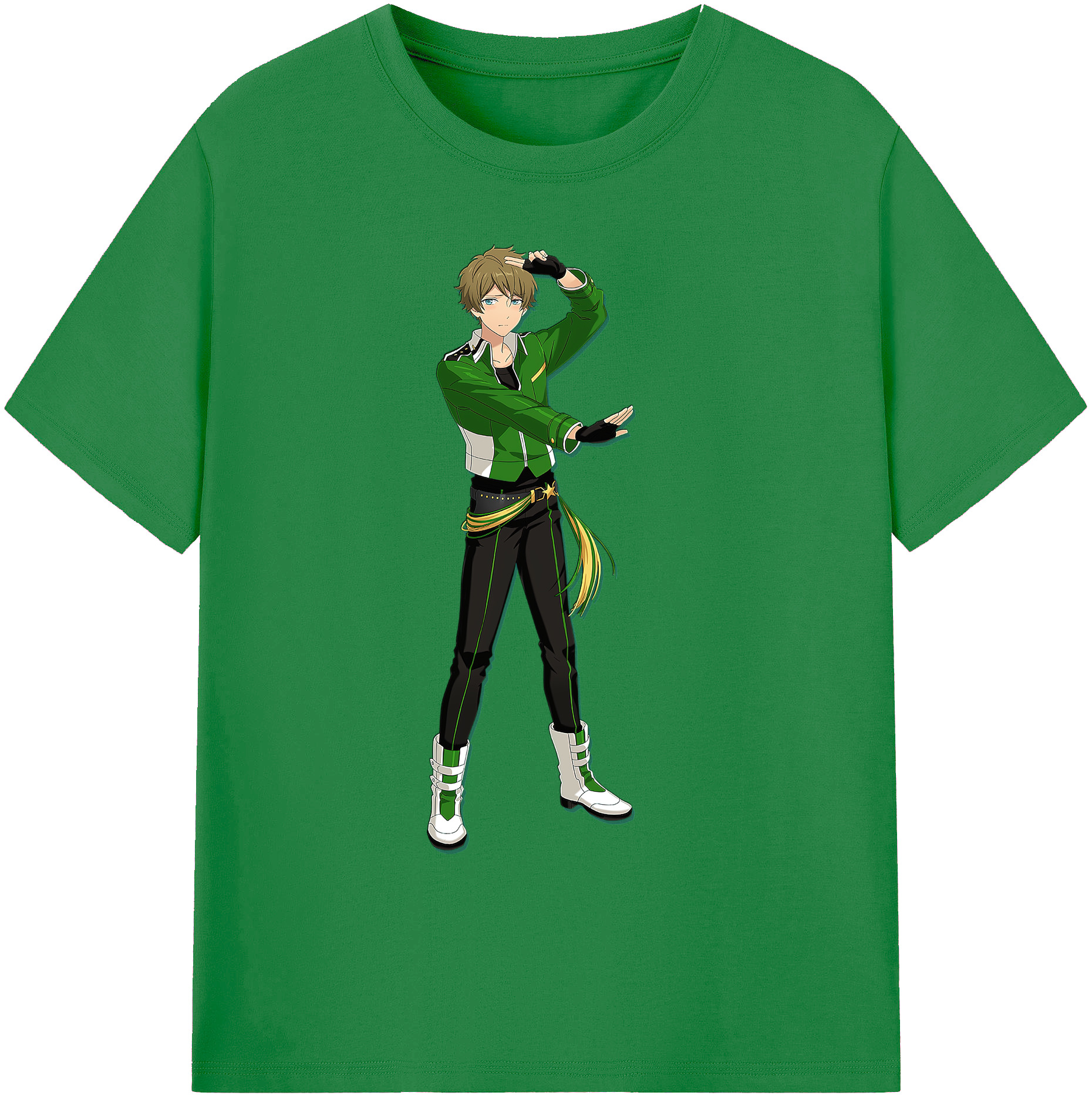 （画像用） あんさんぶるスターズ! Ensemble Stars 綿100％ メンズ半袖Tシャツ｜肌触りやわらか＆通気性