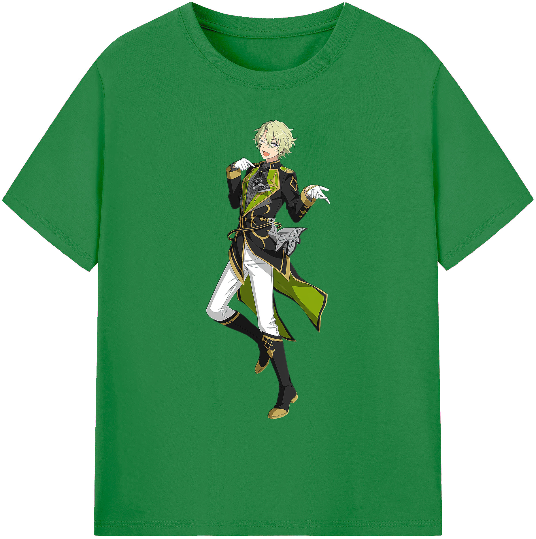（画像用） あんさんぶるスターズ! Ensemble Stars 綿100％ メンズ半袖Tシャツ｜肌触りやわらか＆通気性