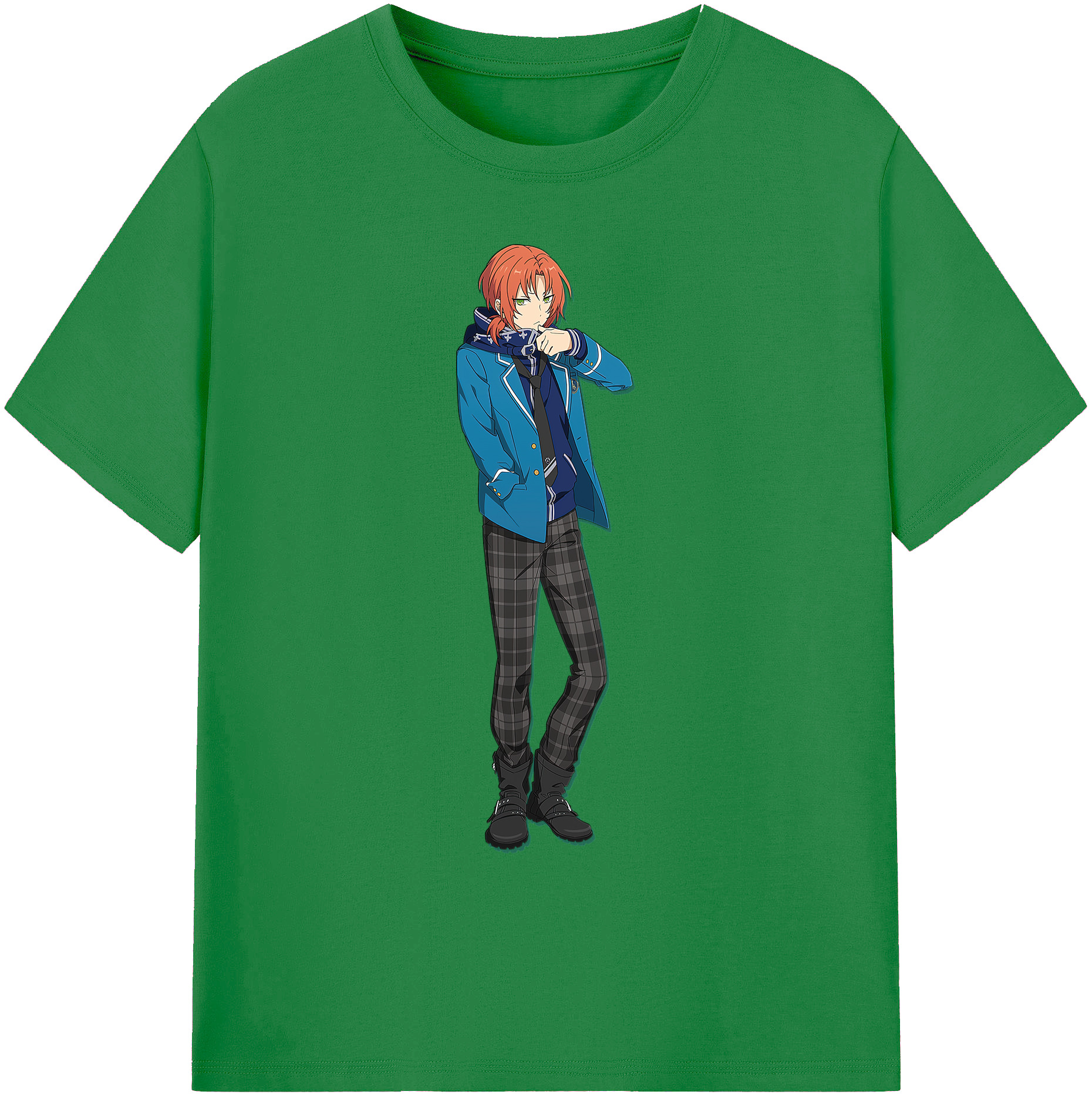 （画像用） あんさんぶるスターズ! Ensemble Stars 綿100％ メンズ半袖Tシャツ｜肌触りやわらか＆通気性