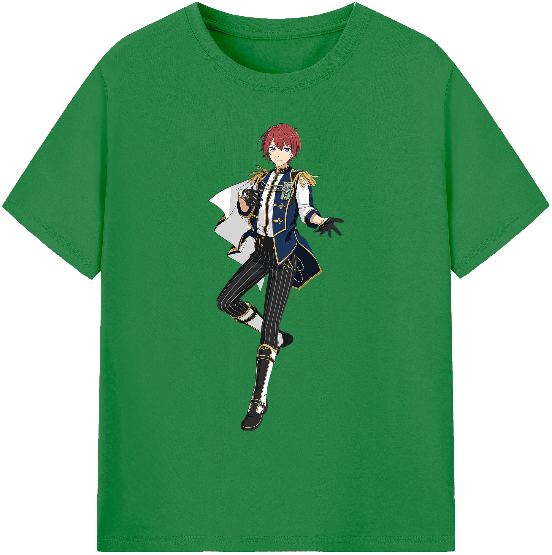 （画像用） あんさんぶるスターズ! Ensemble Stars 綿100％ メンズ半袖Tシャツ｜肌触りやわらか＆通気性