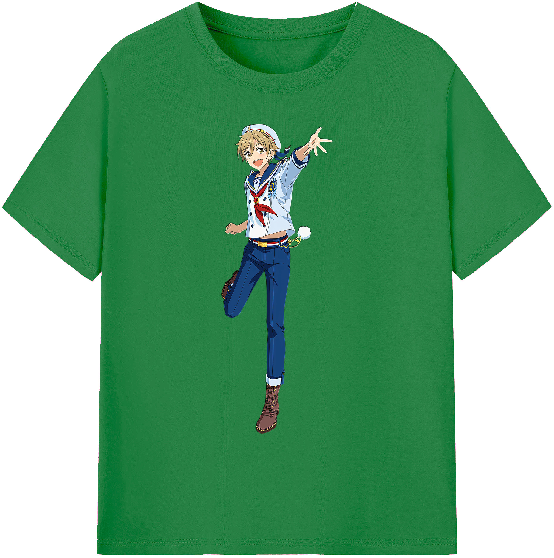 （画像用） あんさんぶるスターズ! Ensemble Stars 綿100％ メンズ半袖Tシャツ｜肌触りやわらか＆通気性