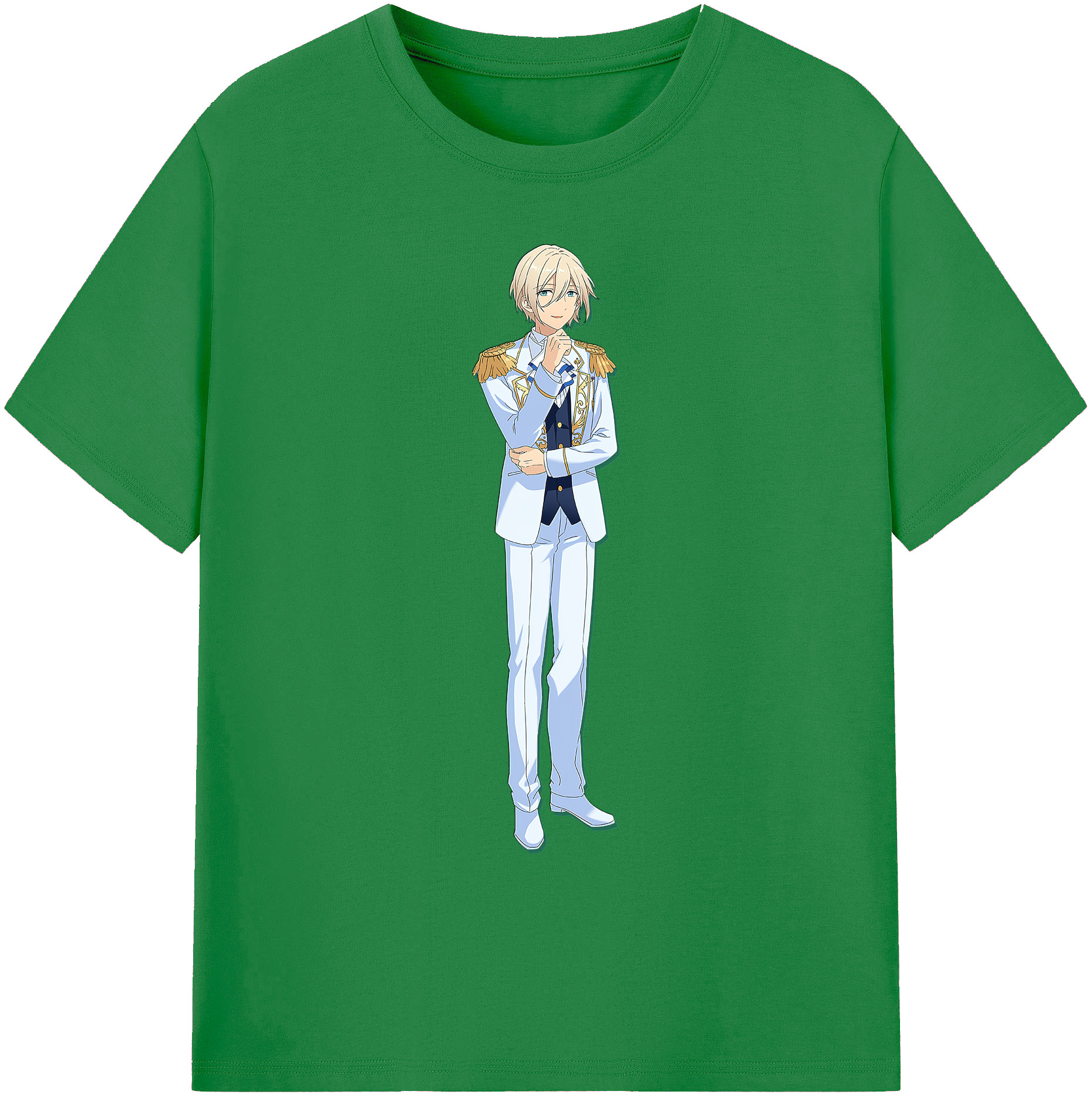 （画像用） あんさんぶるスターズ! Ensemble Stars 綿100％ メンズ半袖Tシャツ｜肌触りやわらか＆通気性