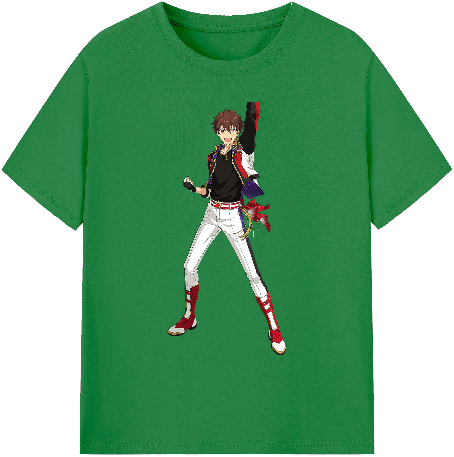 （画像用） あんさんぶるスターズ! Ensemble Stars 綿100％ メンズ半袖Tシャツ｜肌触りやわらか＆通気性