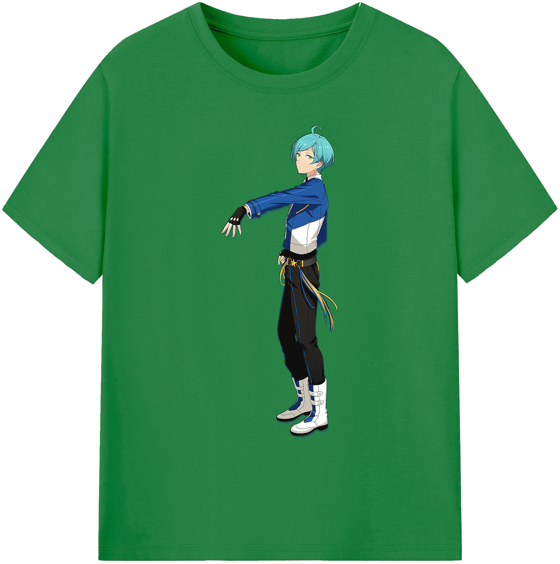 （画像用） あんさんぶるスターズ! Ensemble Stars 綿100％ メンズ半袖Tシャツ｜肌触りやわらか＆通気性