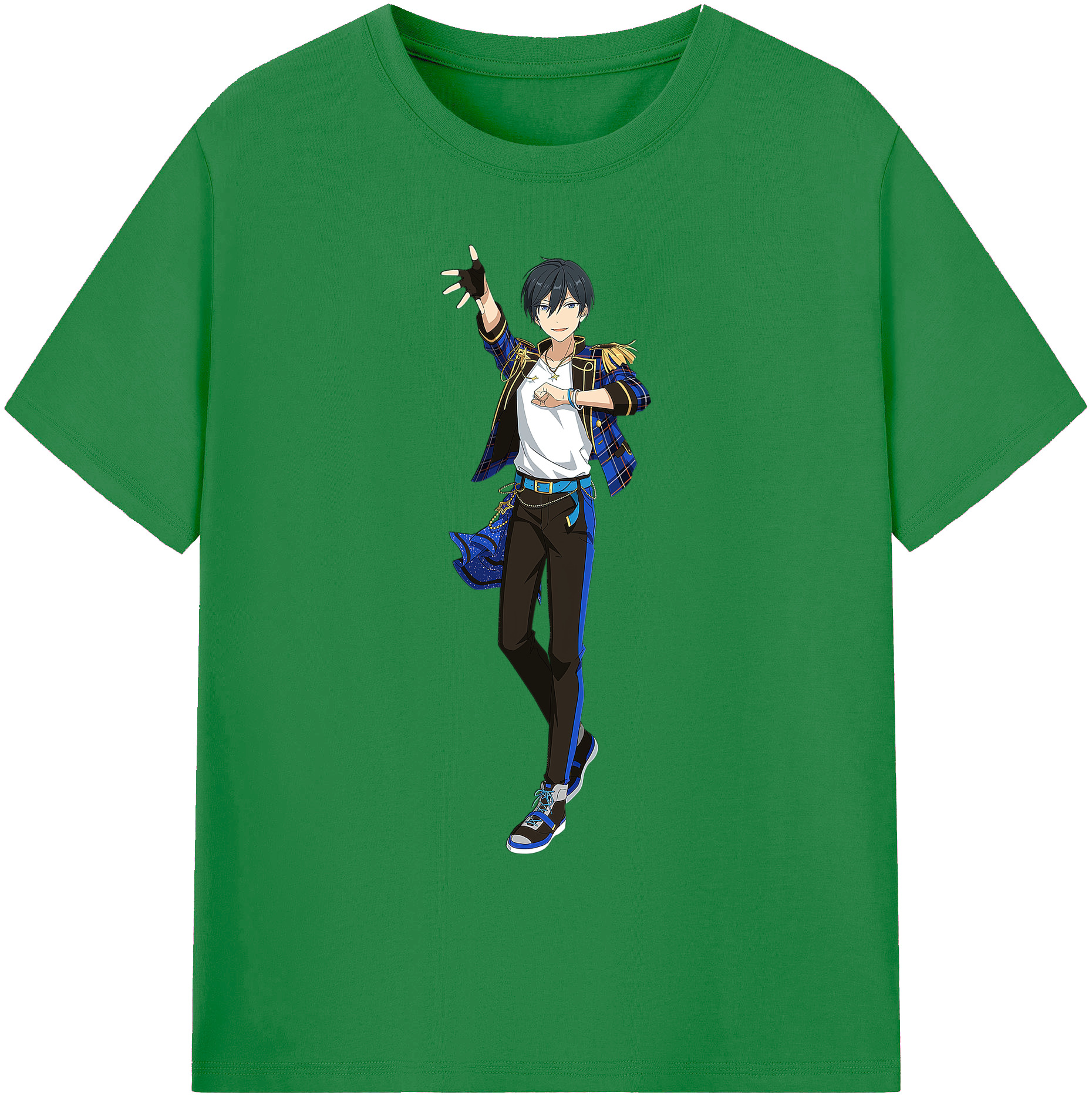 （画像用） あんさんぶるスターズ! Ensemble Stars 綿100％ メンズ半袖Tシャツ｜肌触りやわらか＆通気性