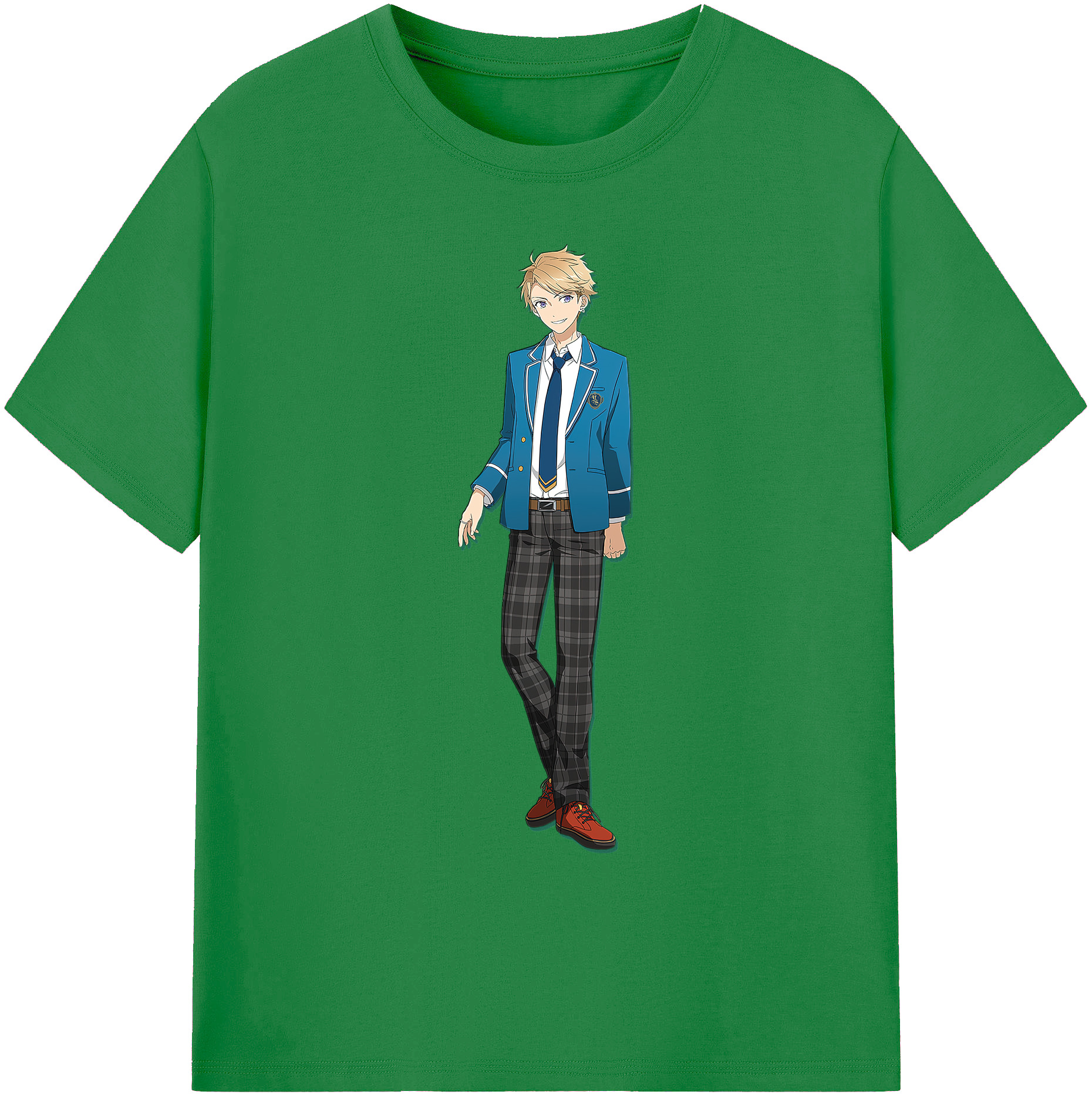 （画像用） あんさんぶるスターズ! Ensemble Stars 綿100％ メンズ半袖Tシャツ｜肌触りやわらか＆通気性