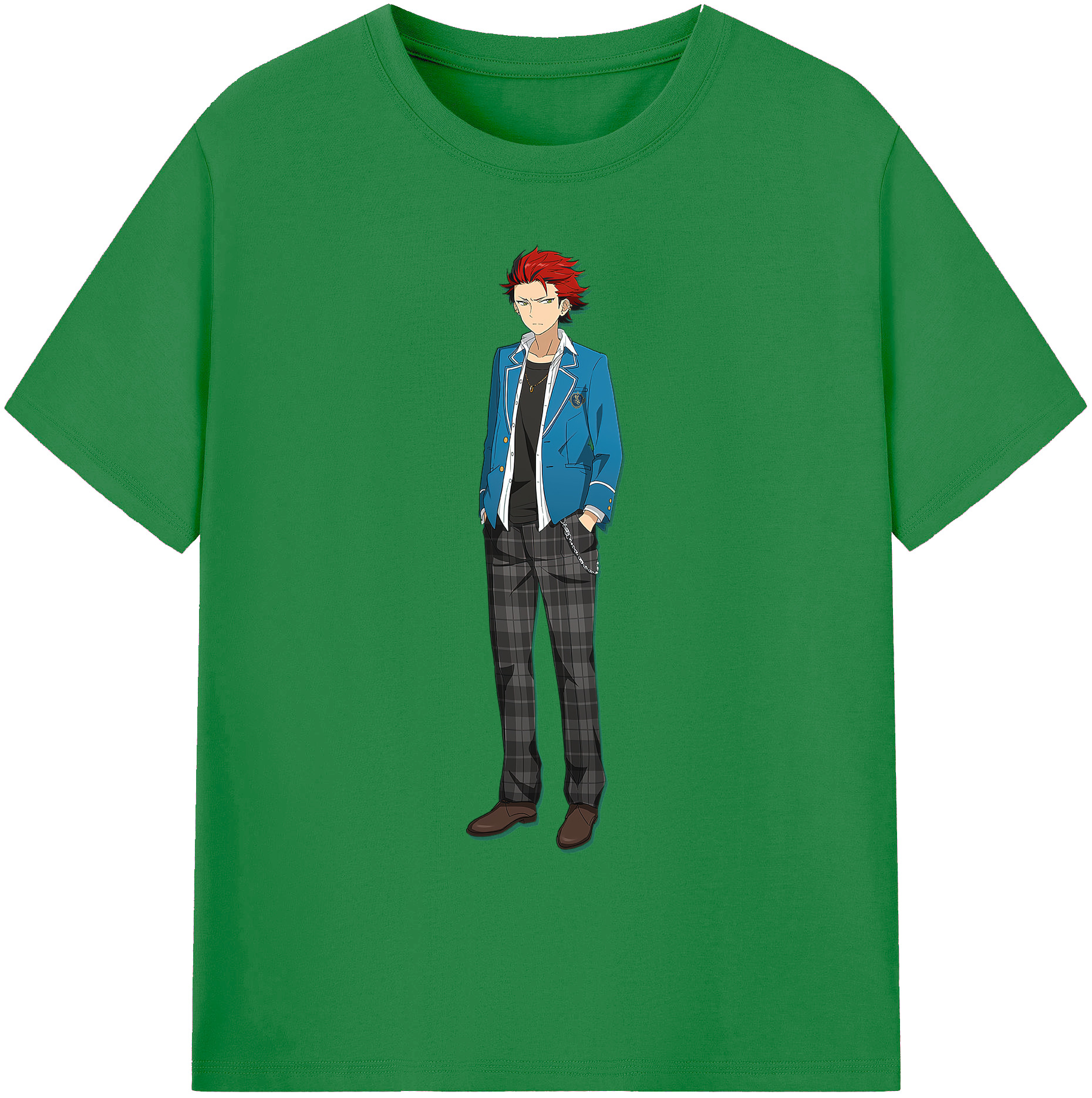 （画像用） あんさんぶるスターズ! Ensemble Stars 綿100％ メンズ半袖Tシャツ｜肌触りやわらか＆通気性