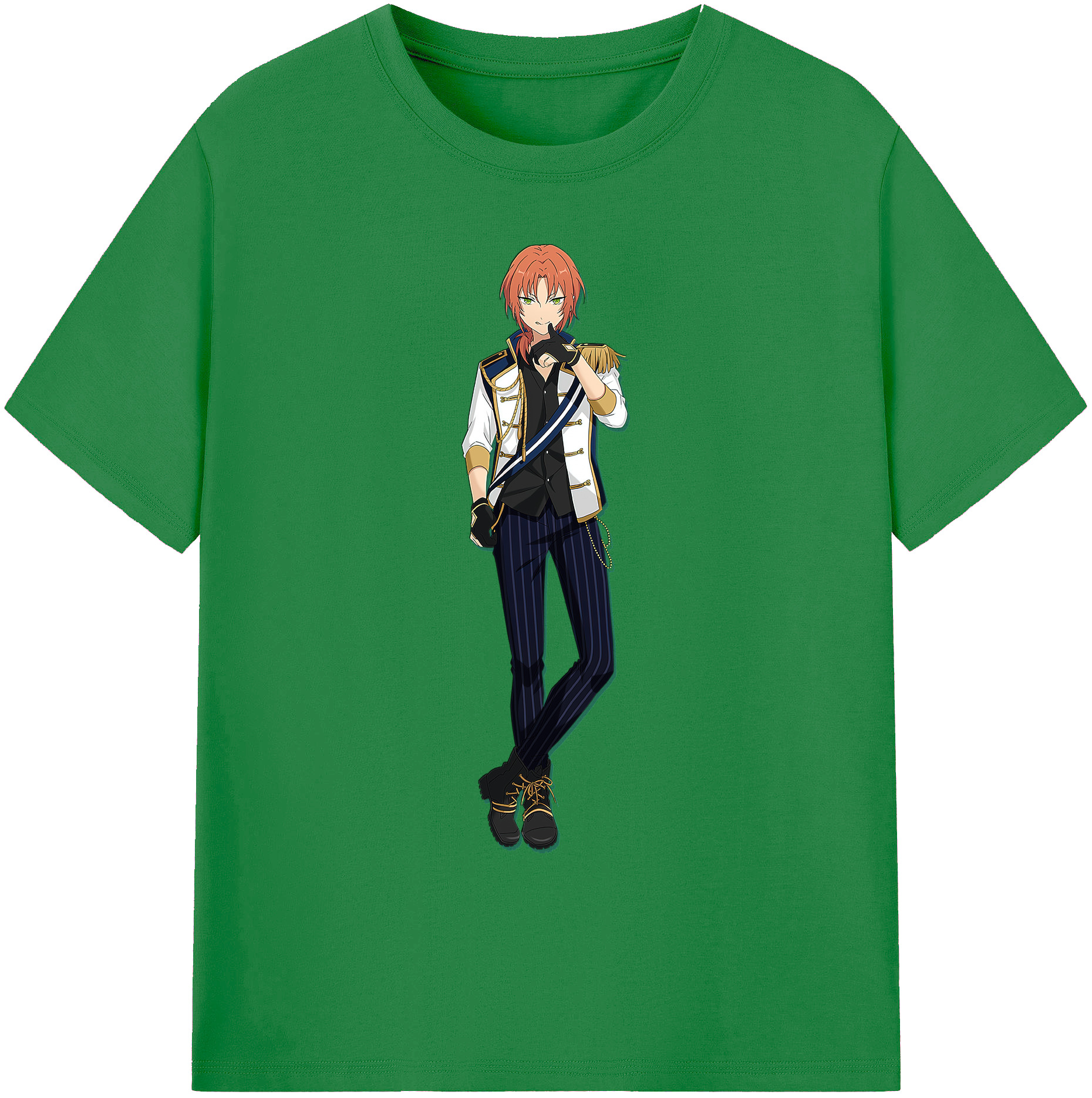 （画像用） あんさんぶるスターズ! Ensemble Stars 綿100％ メンズ半袖Tシャツ｜肌触りやわらか＆通気性
