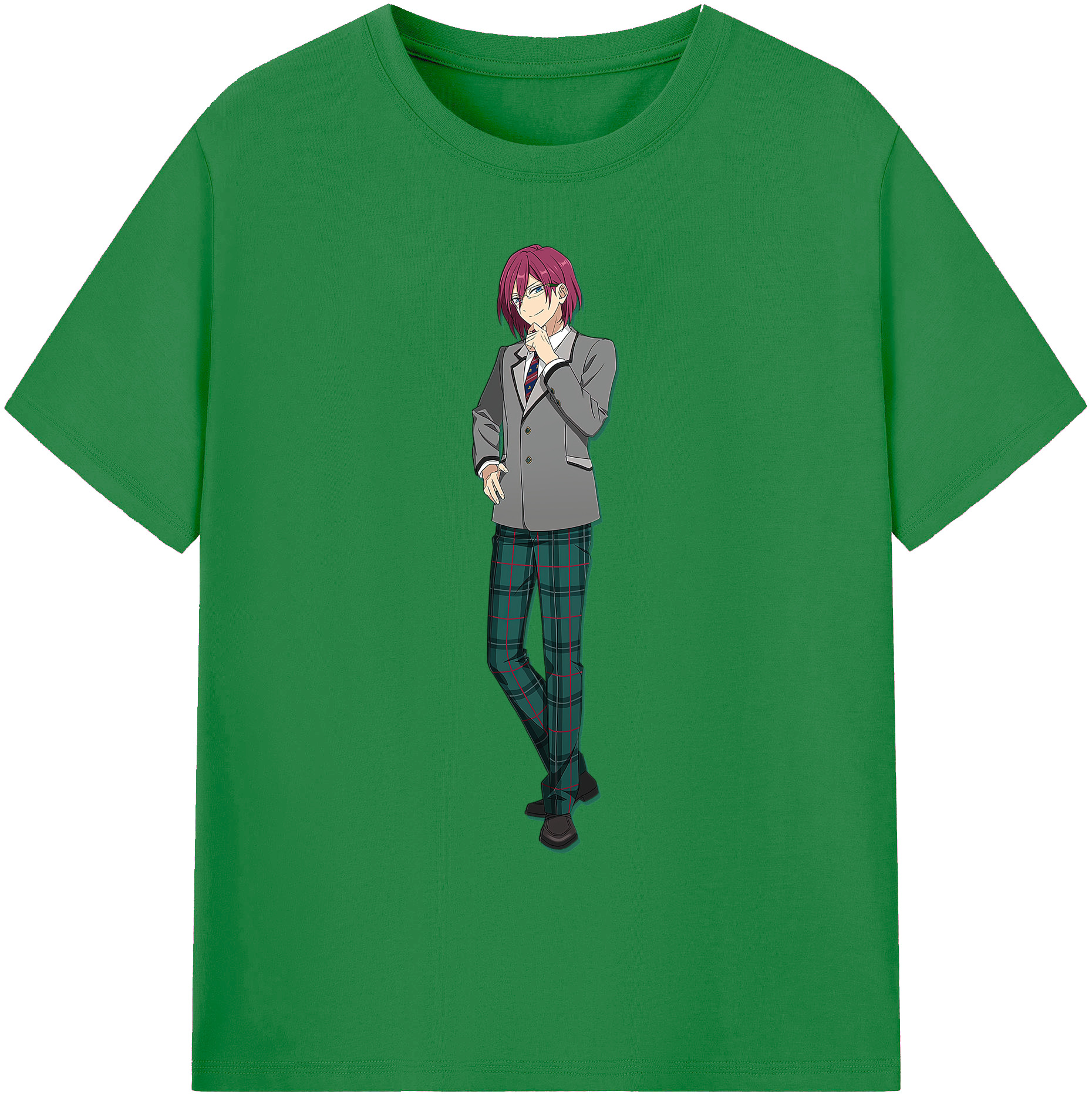 （画像用） あんさんぶるスターズ! Ensemble Stars 綿100％ メンズ半袖Tシャツ｜肌触りやわらか＆通気性