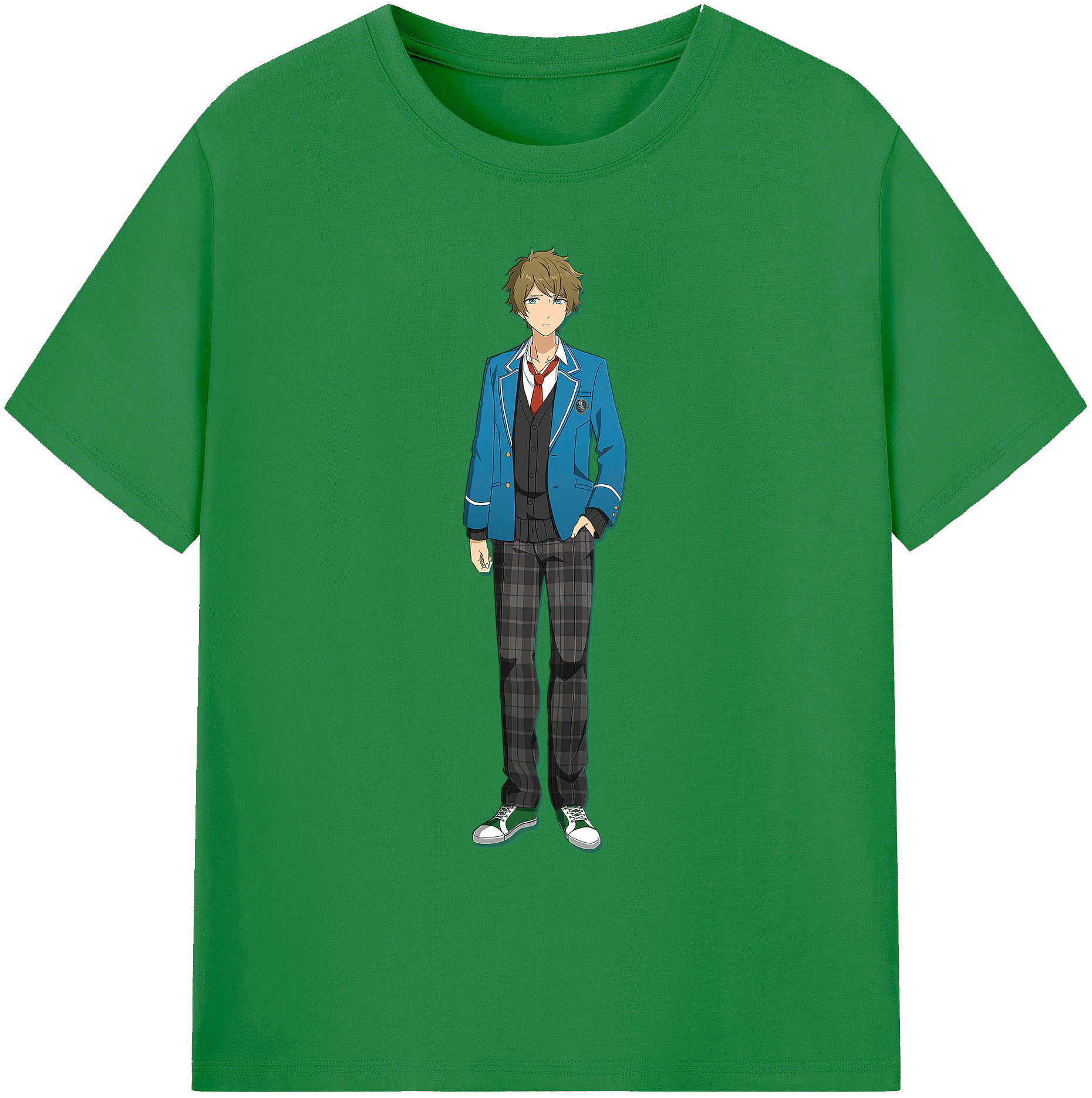 （画像用） あんさんぶるスターズ! Ensemble Stars 綿100％ メンズ半袖Tシャツ｜肌触りやわらか＆通気性