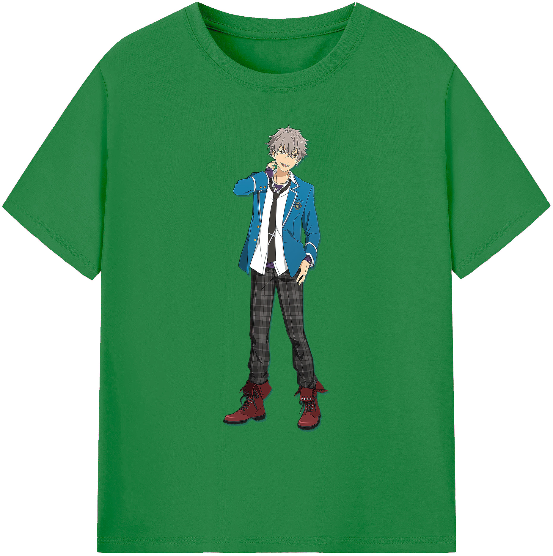 （画像用） あんさんぶるスターズ! Ensemble Stars 綿100％ メンズ半袖Tシャツ｜肌触りやわらか＆通気性