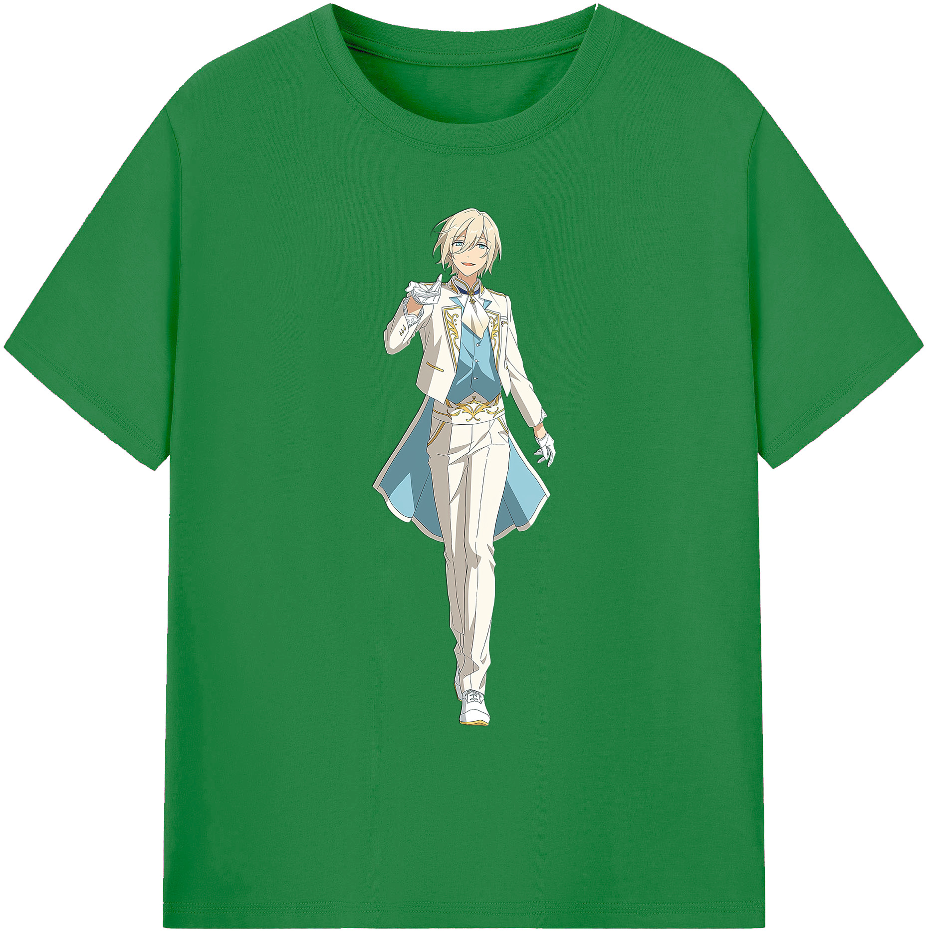 （画像用） あんさんぶるスターズ! Ensemble Stars 綿100％ メンズ半袖Tシャツ｜肌触りやわらか＆通気性