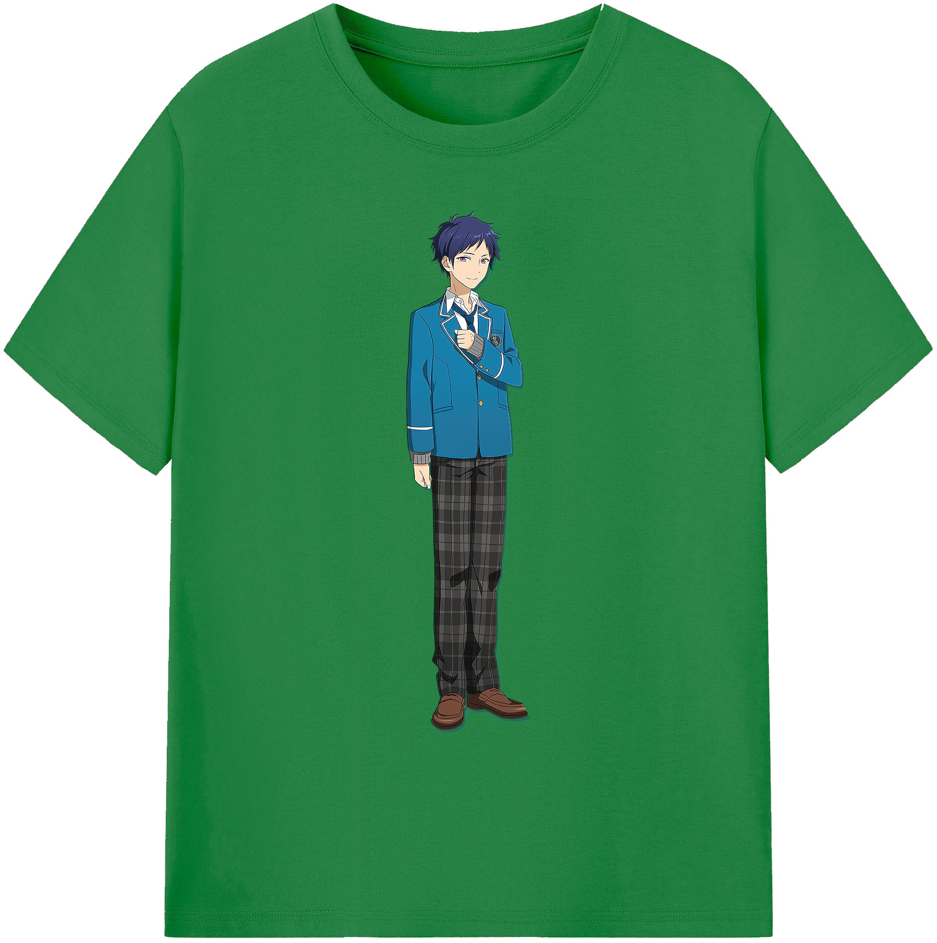 （画像用） あんさんぶるスターズ! Ensemble Stars 綿100％ メンズ半袖Tシャツ｜肌触りやわらか＆通気性