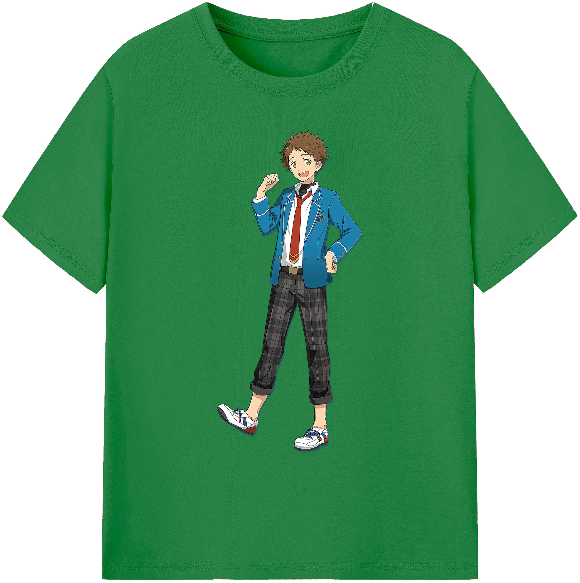 （画像用） あんさんぶるスターズ! Ensemble Stars 綿100％ メンズ半袖Tシャツ｜肌触りやわらか＆通気性