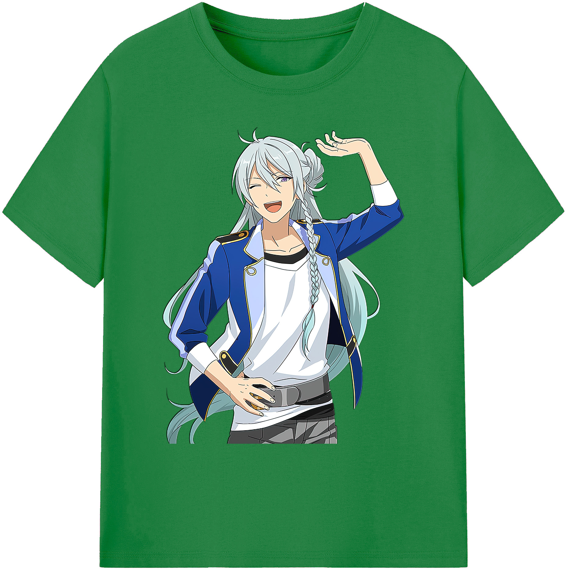 （画像用） あんさんぶるスターズ! Ensemble Stars 綿100％ メンズ半袖Tシャツ｜肌触りやわらか＆通気性